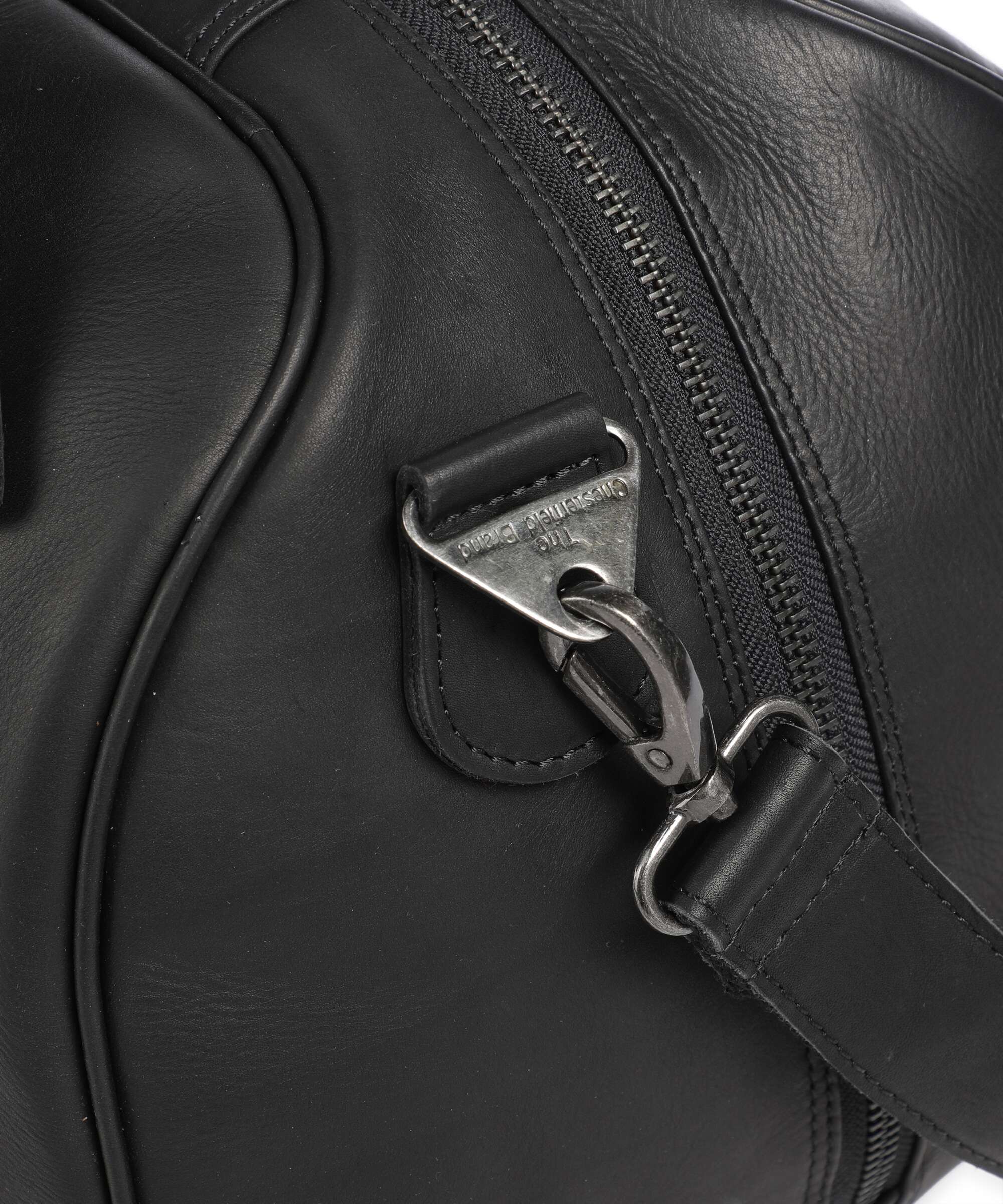 The Chesterfield Brand Wax Pull Up Cow Volenza Weekend bag black - Image 3