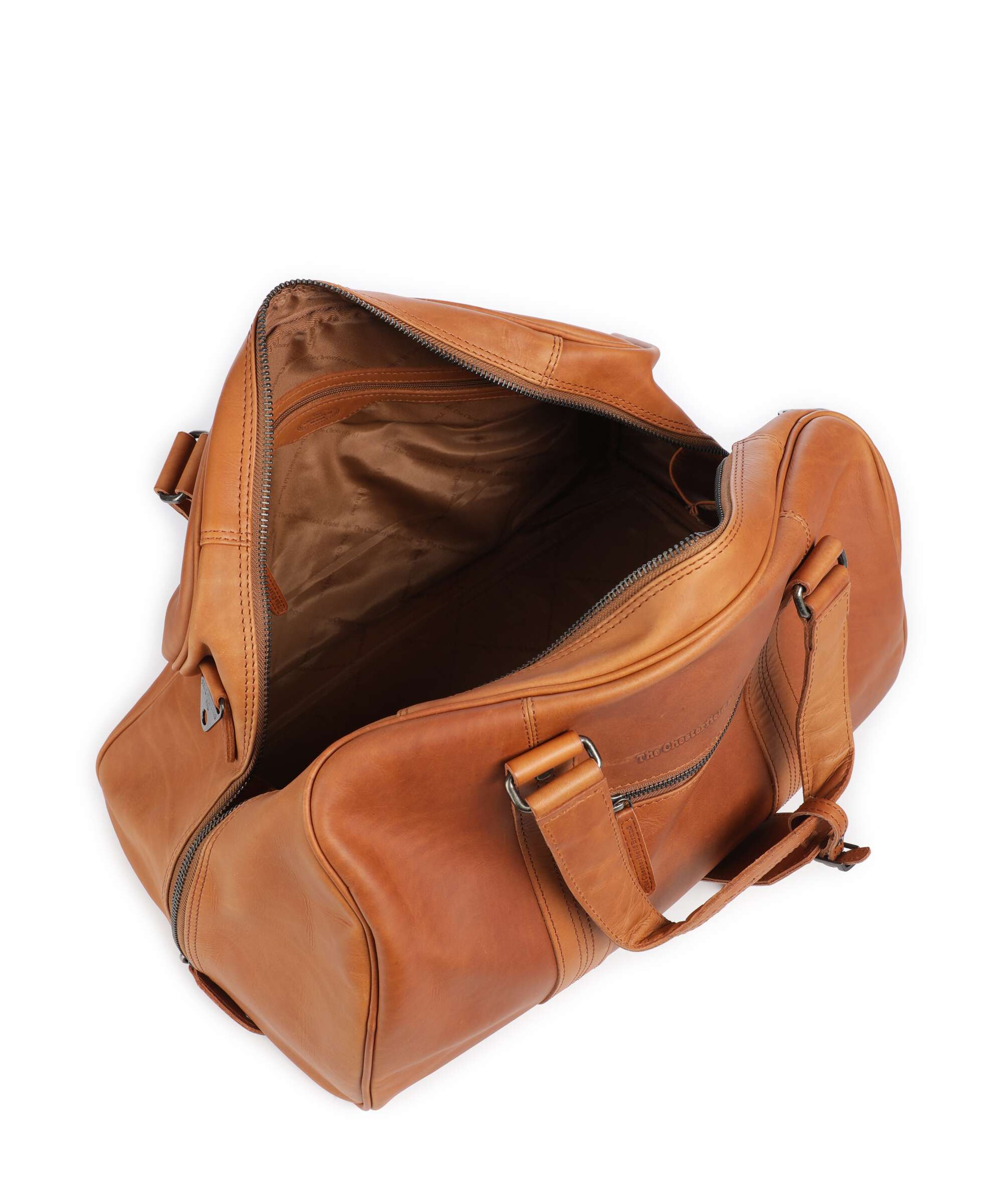 The Chesterfield Brand Wax Pull Up Cow Volenza Weekend bag cognac - Image 5