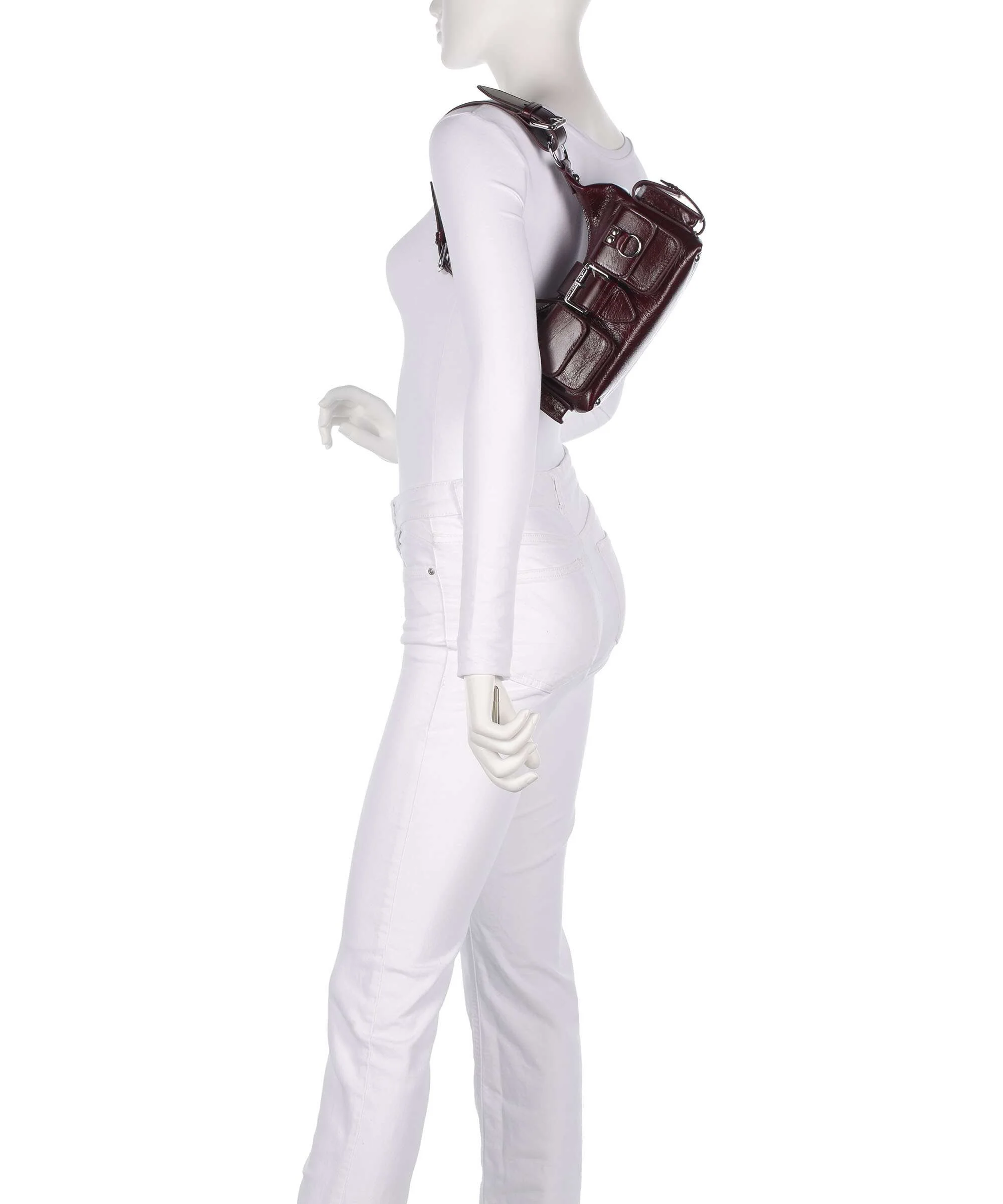 The Kooples Amelia Small Shoulder bag bordeaux - Image 3