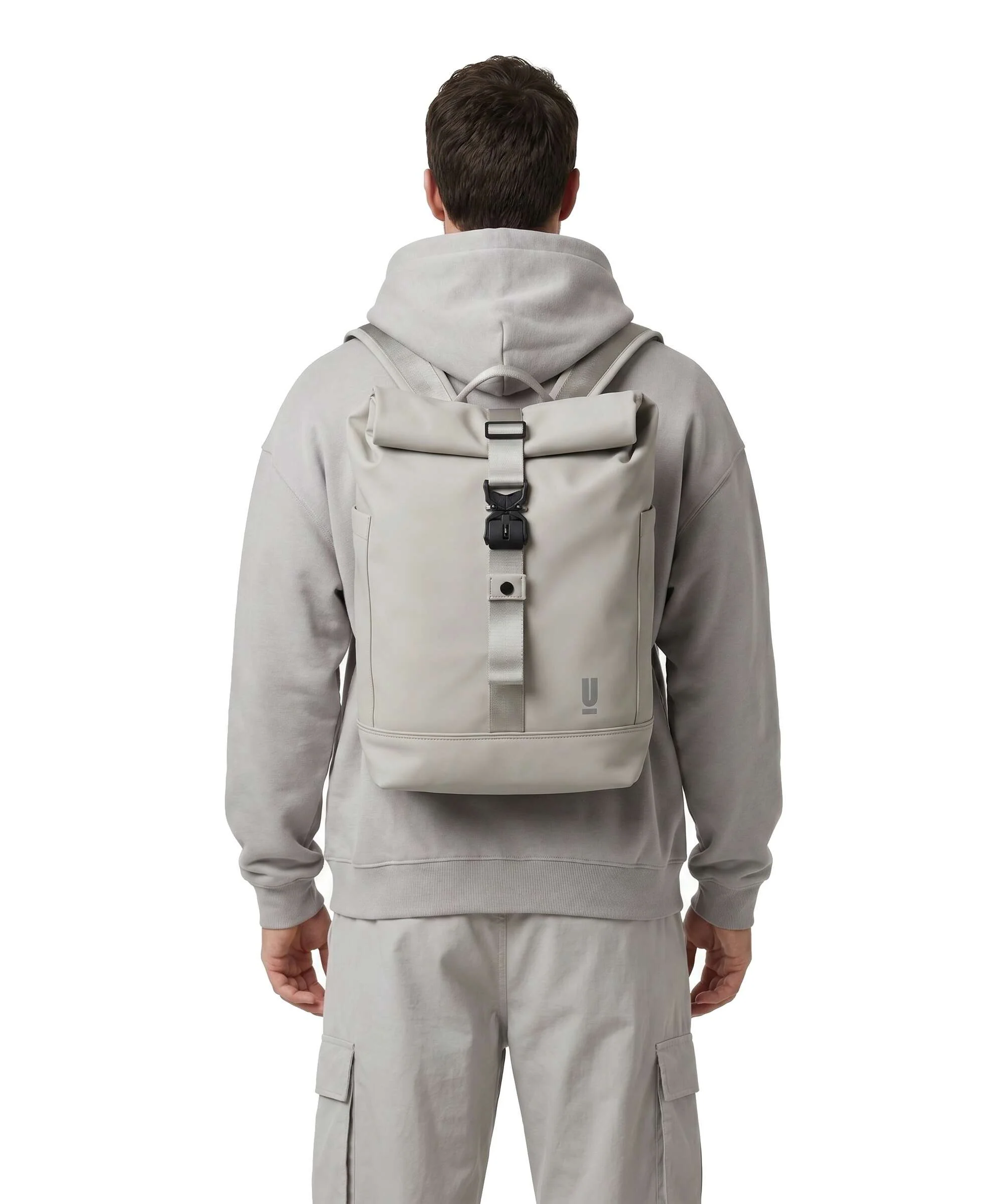 The Urban Society Rolltop backpack light grey - Image 4