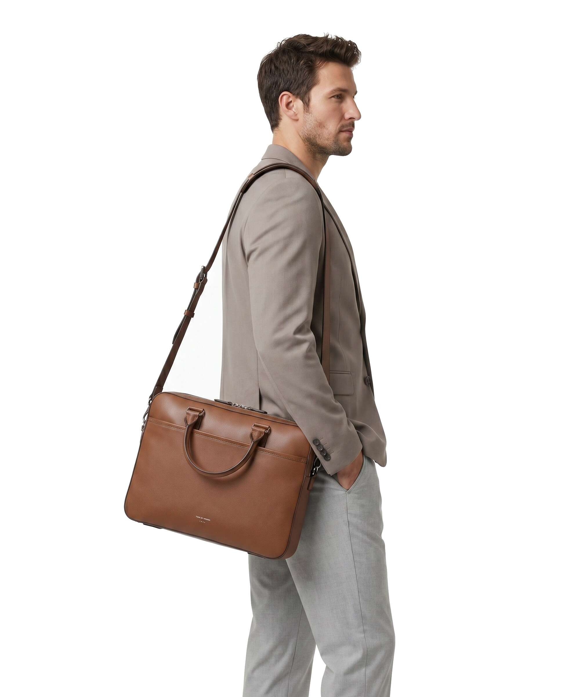 Tiger of Sweden Burin Briefcase cognac - Image 3