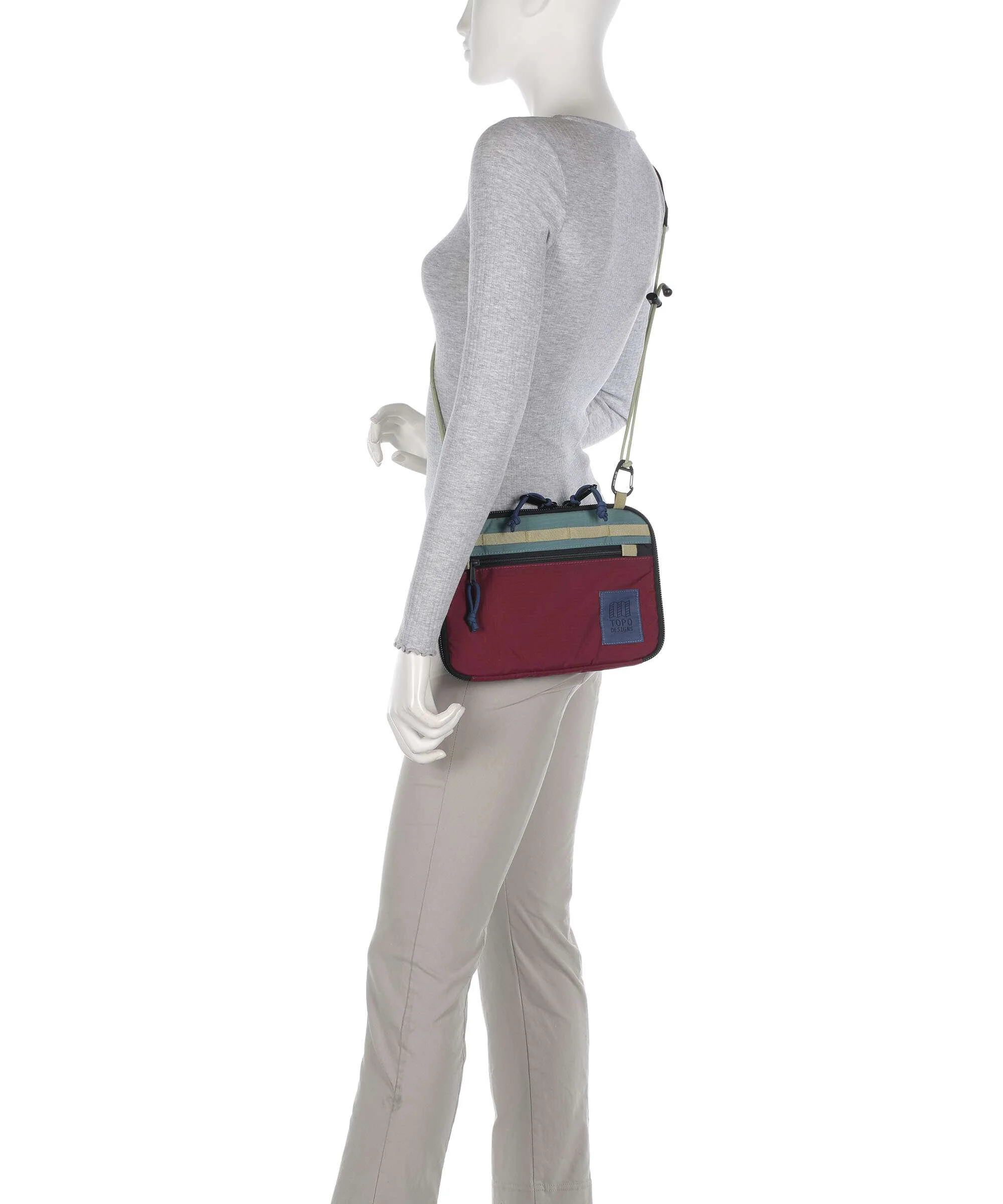 Topo Designs All Adventure Crossbody bag burgundy - Image 3