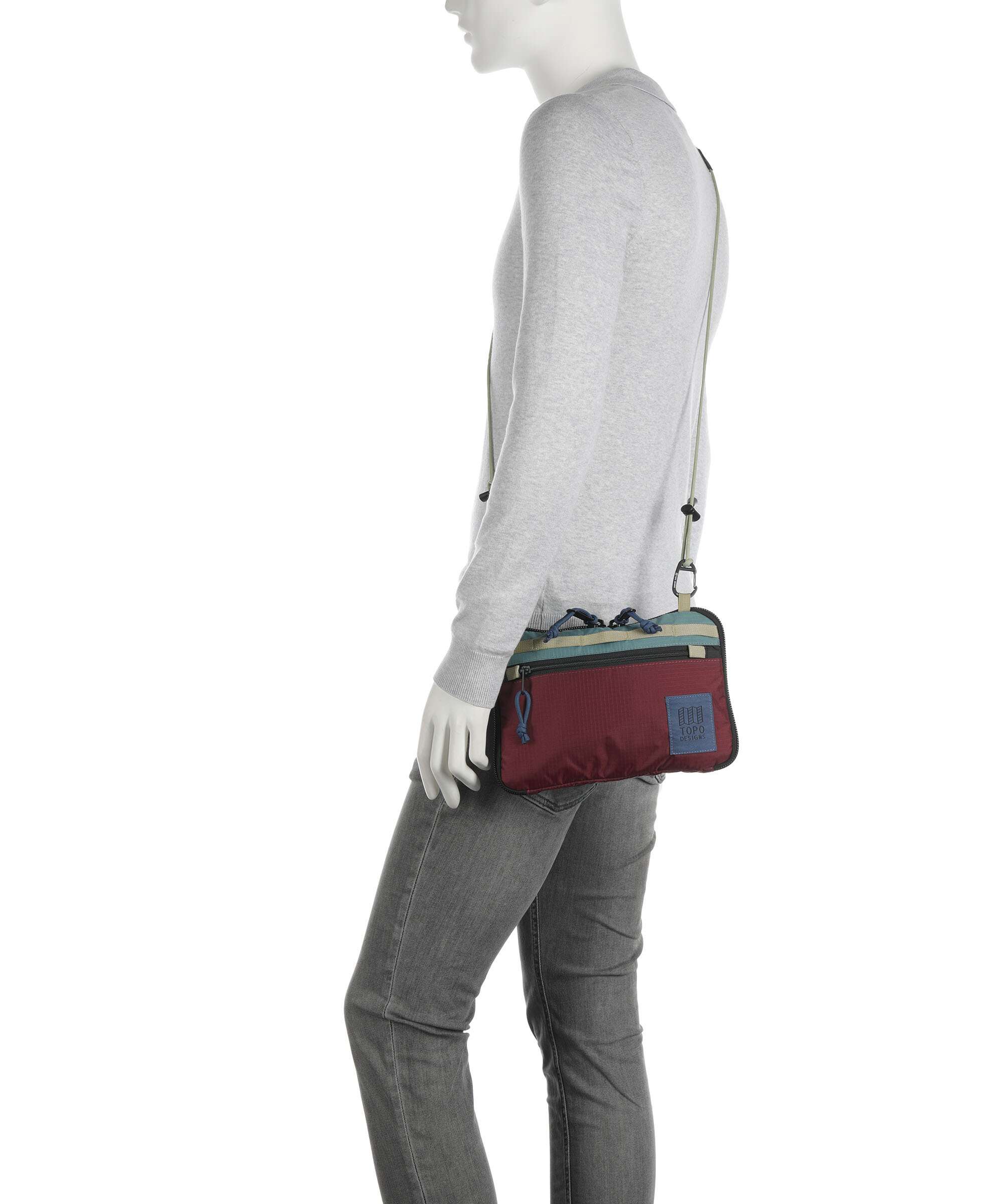 Topo Designs All Adventure Crossbody bag burgundy - Image 4