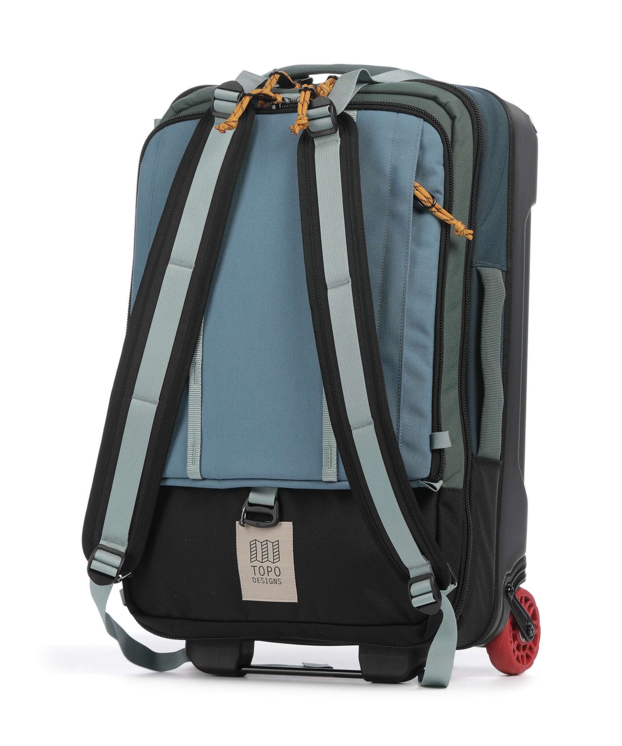 Topo Designs Global Backpack with wheels stone blue/forest - Image 3