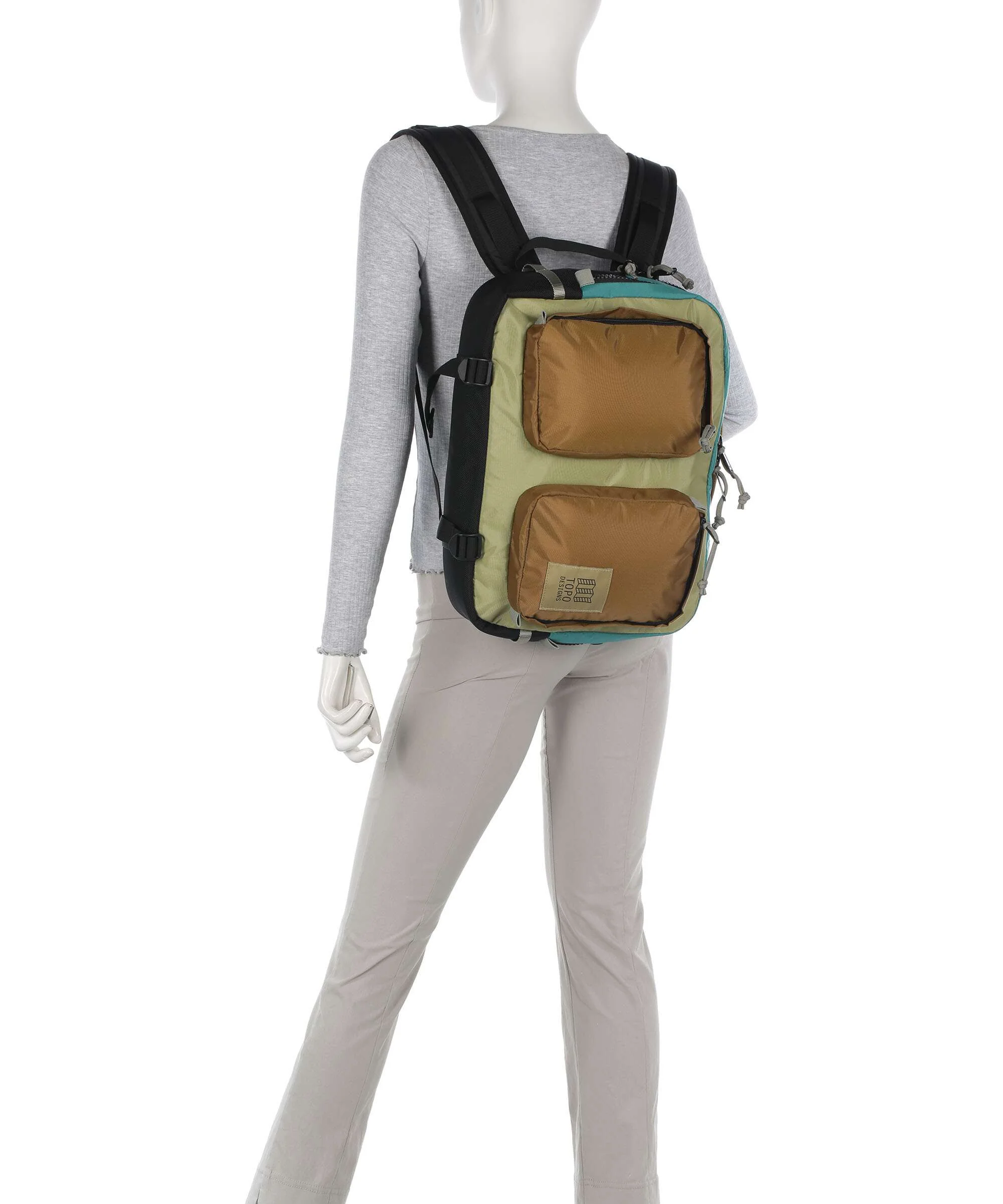 Topo Designs Global Briefcase caribbean/dark khaki - Image 3