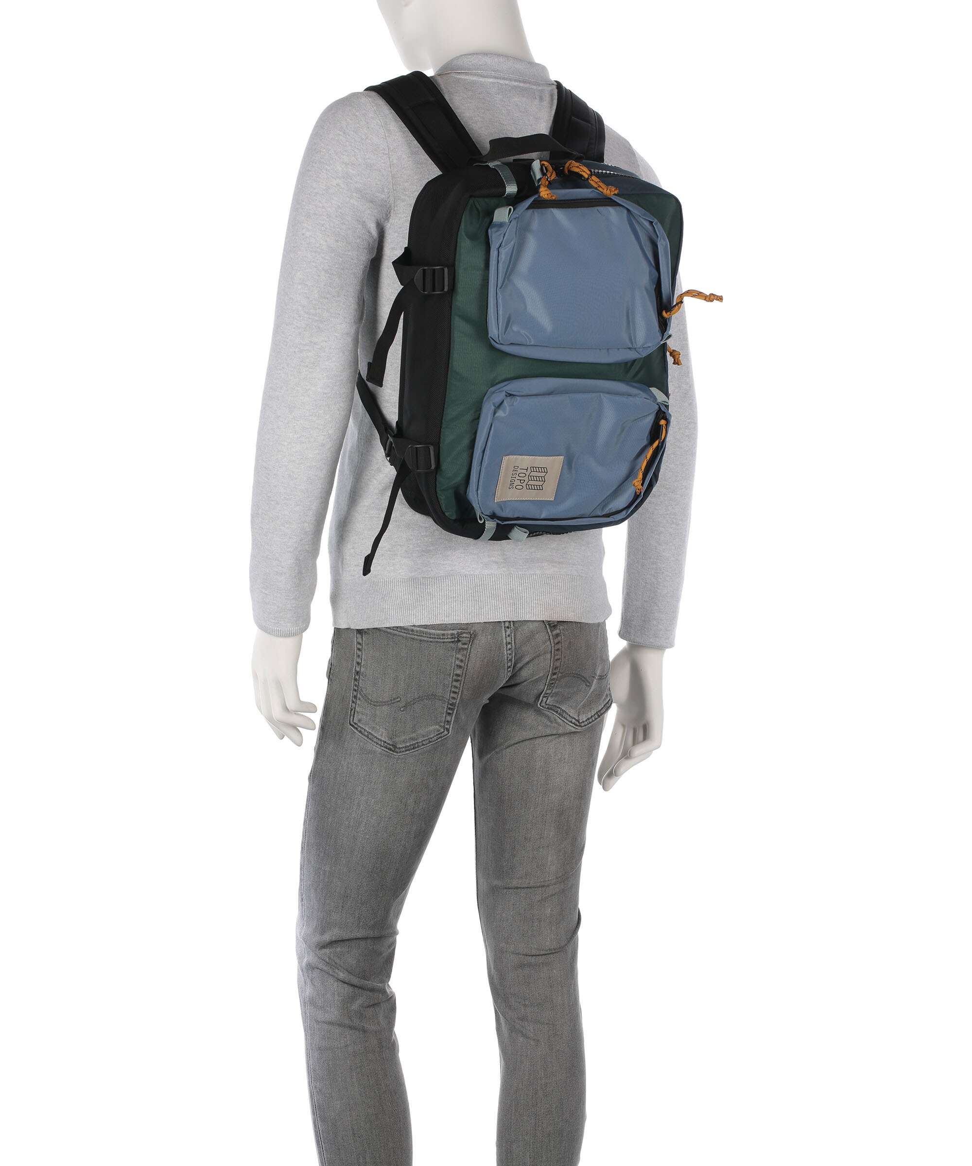 Topo Designs Global Briefcase stone blue/forest - Image 4