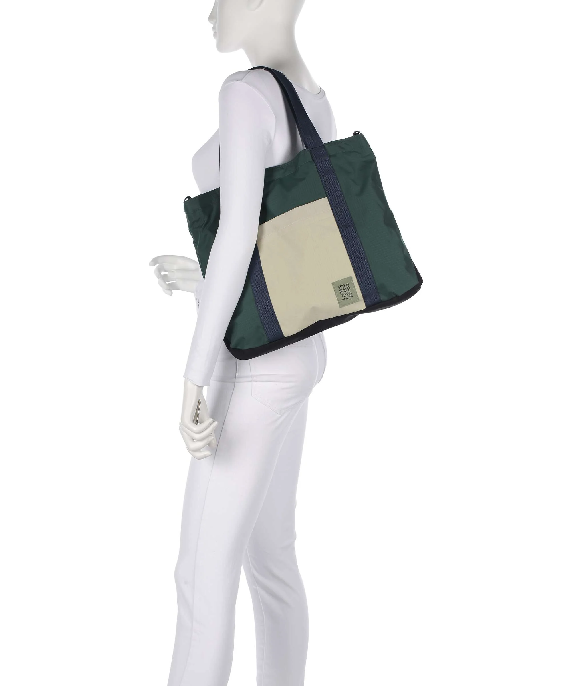 Topo Designs Mountain Essential Tote bag forest/bone white - Image 3