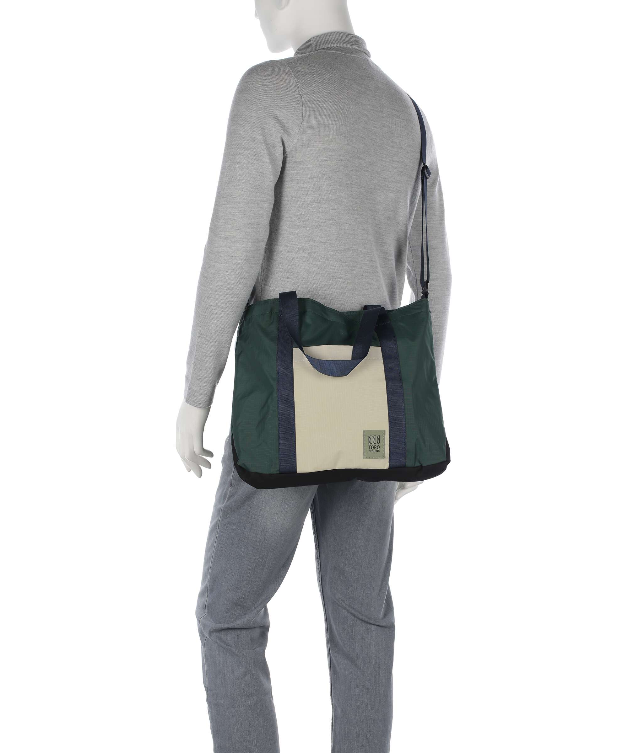 Topo Designs Mountain Essential Tote bag forest/bone white - Image 4