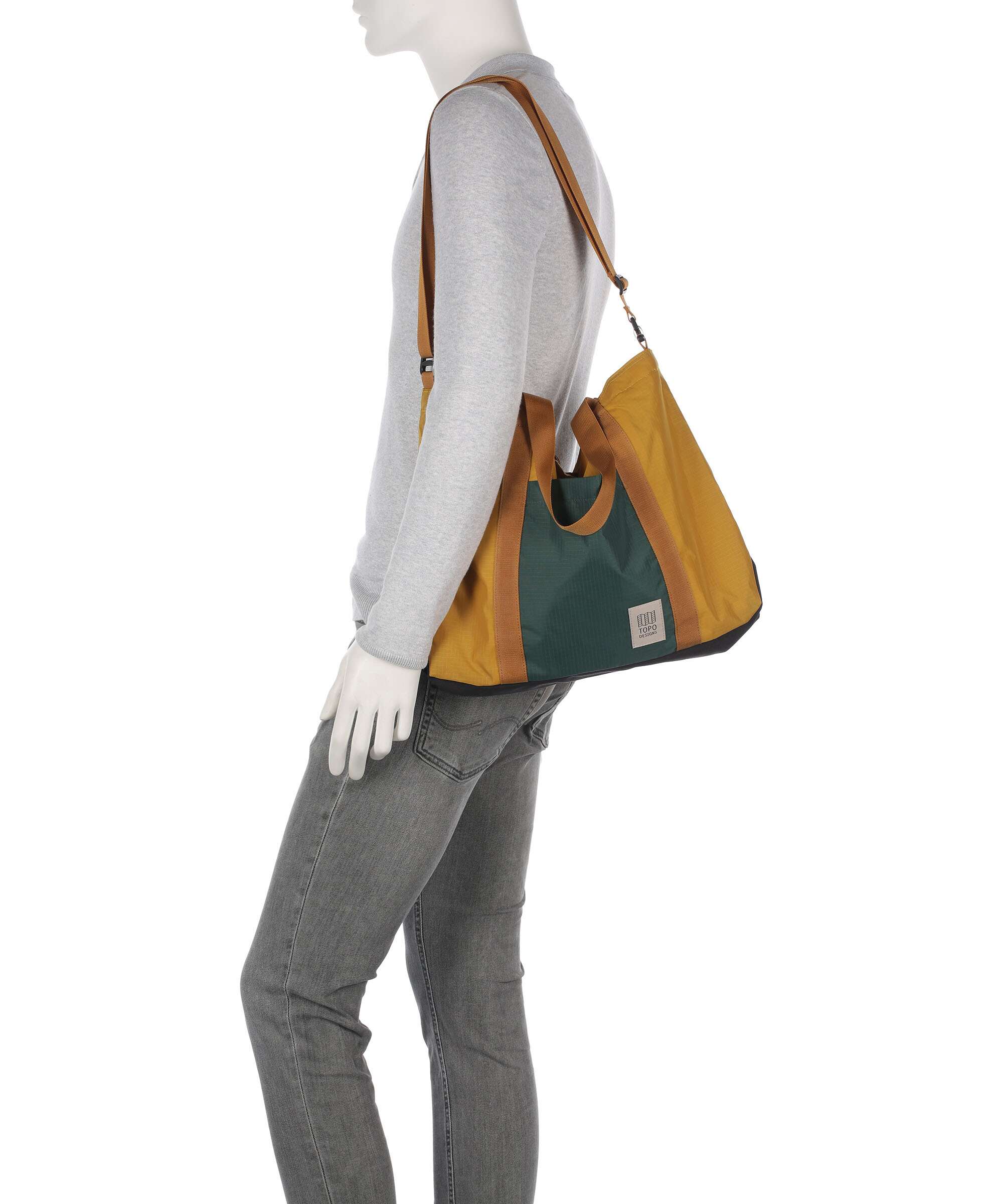Topo Designs Mountain Essential Tote bag mustard/forest - Image 4