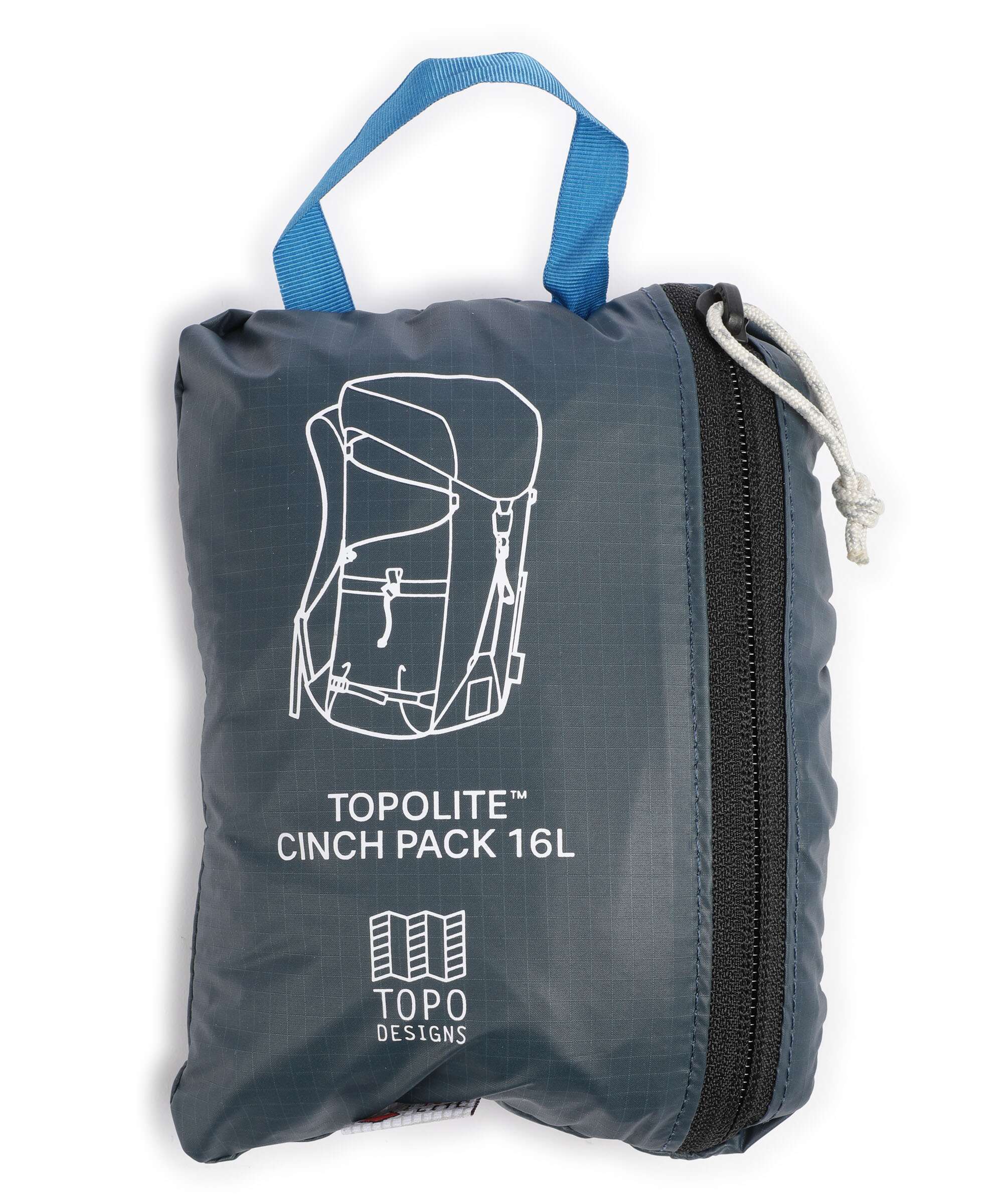 Topo Designs TopoLite 16 Hiking backpack pond blue - Image 7