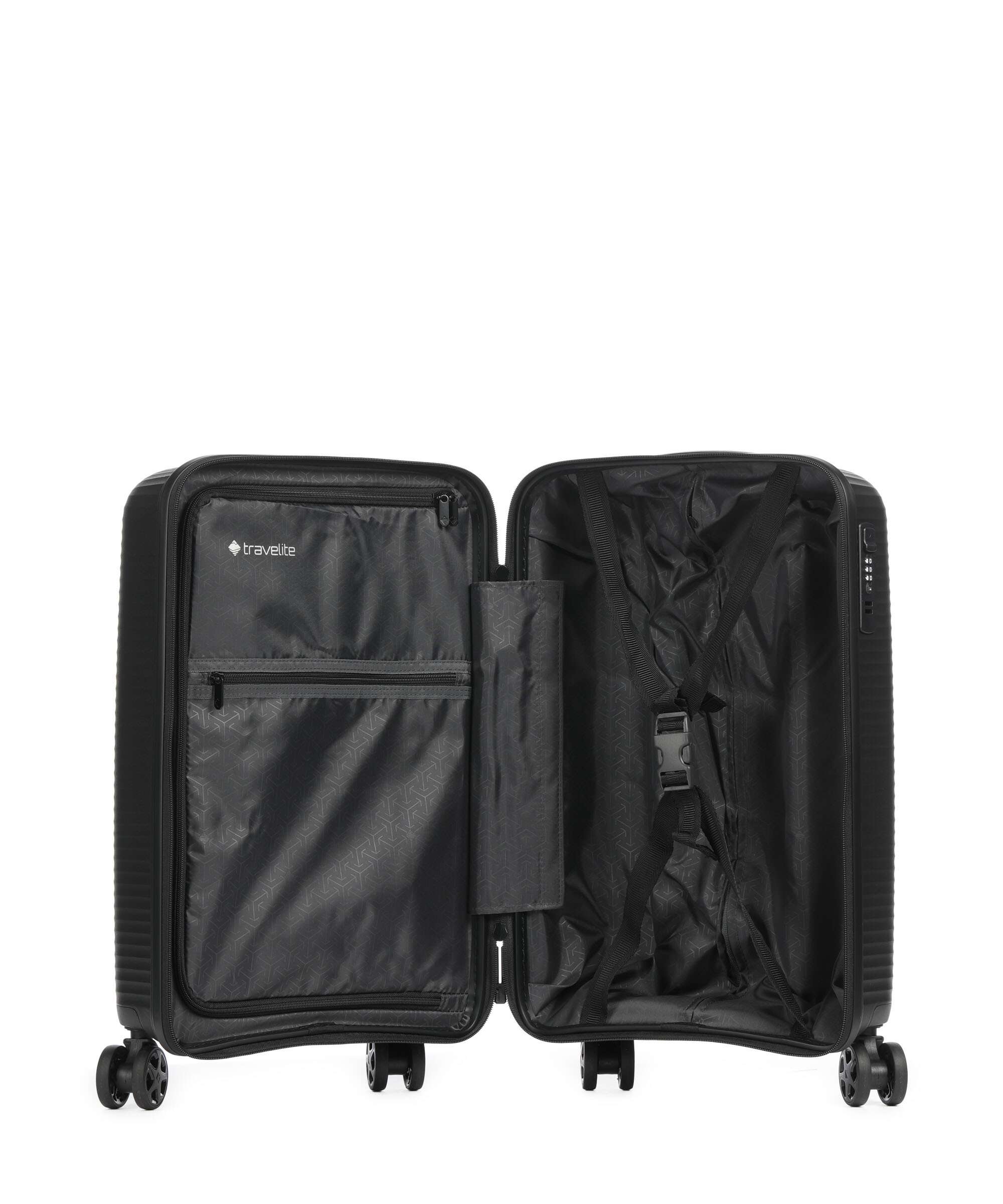 Travelite Air Stripe Slim Spinner (4 wheels) black - Image 5