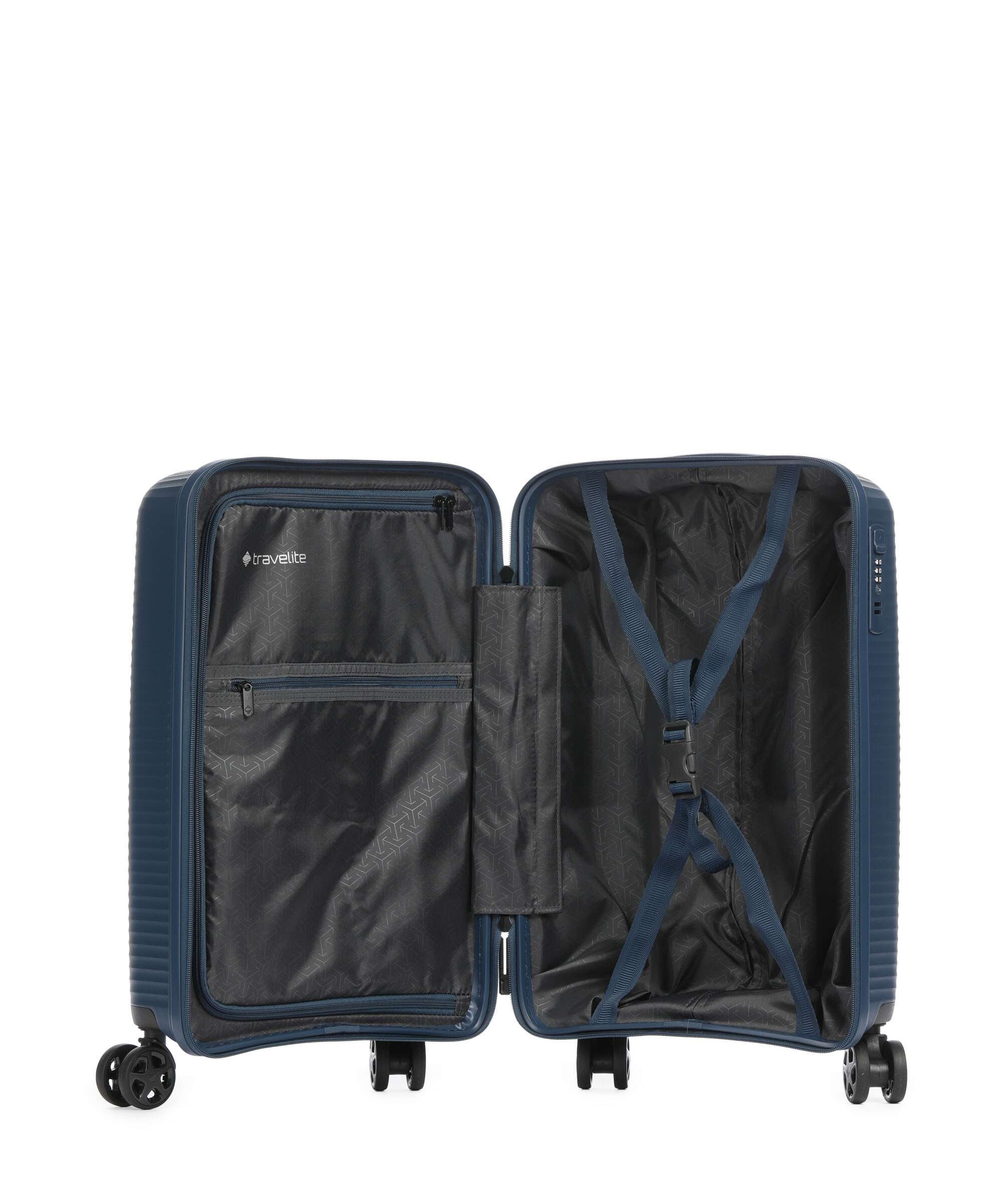 Travelite Air Stripe Slim Spinner (4 wheels) navy - Image 5