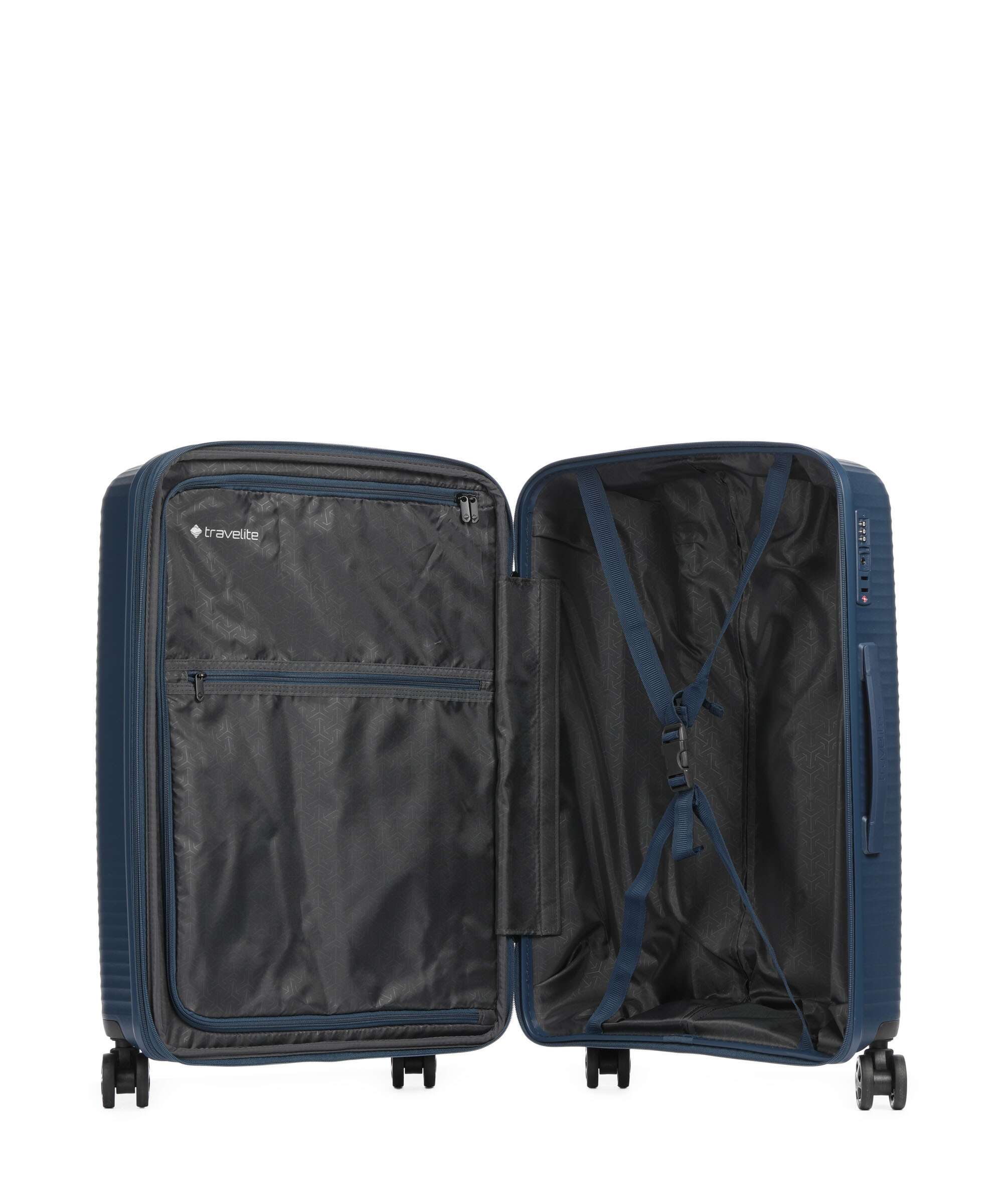 Travelite Air Stripe Slim Suitcase set (4 wheels) navy - Image 8
