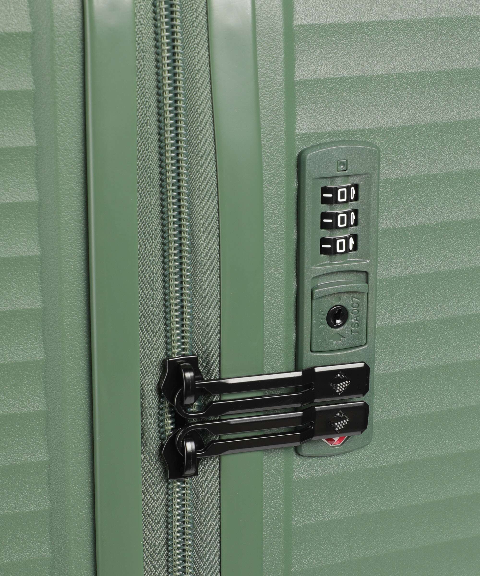 Travelite Air Stripe Slim Suitcase set (4 wheels) green - Image 3
