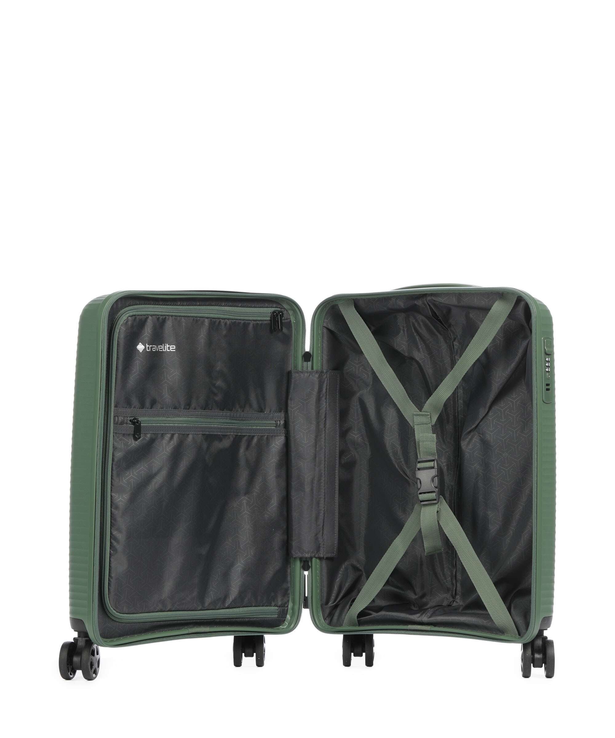 Travelite Air Stripe Spinner (4 wheels) green - Image 5