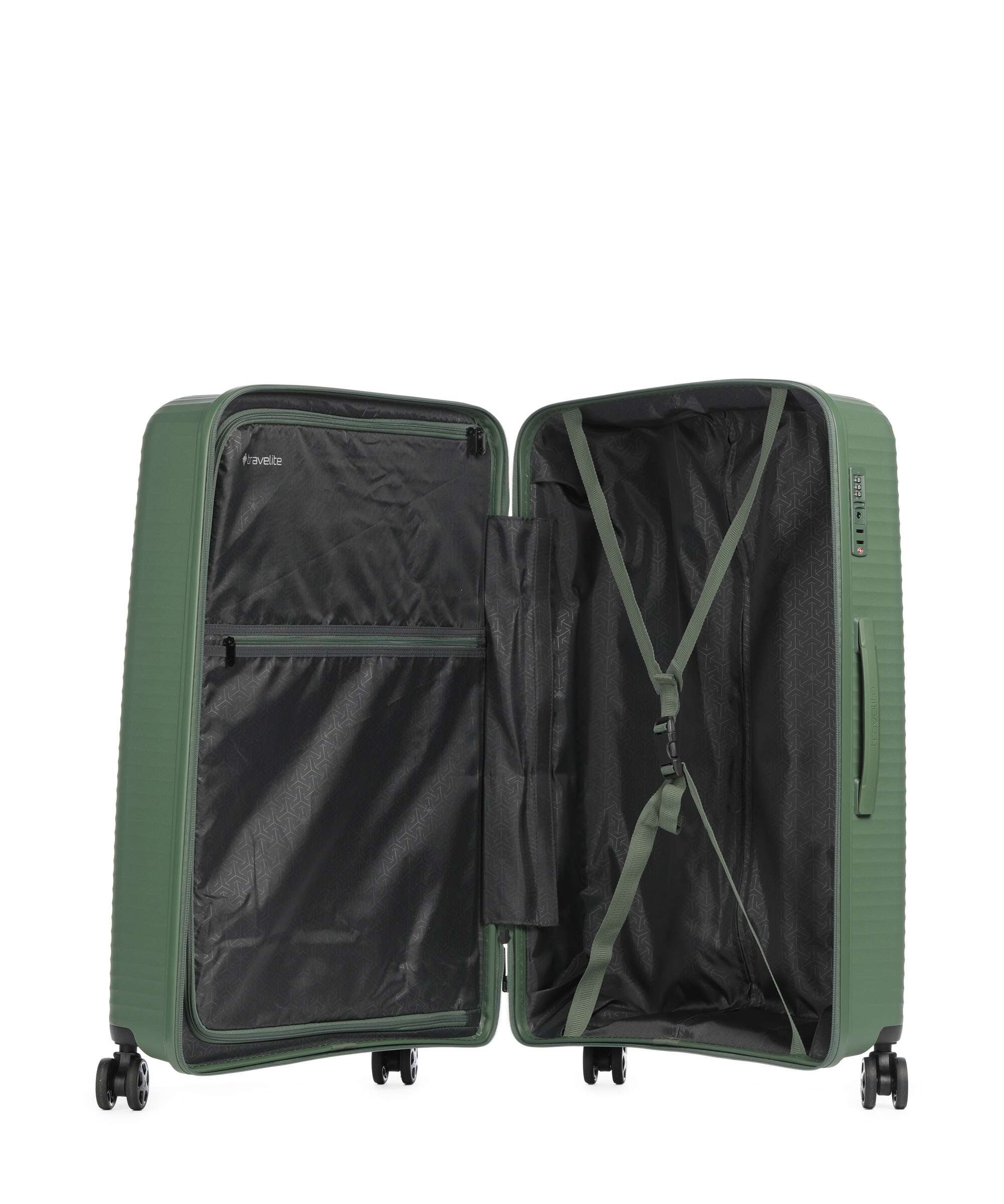 Travelite Air Stripe Spinner (4 wheels) green - Image 5
