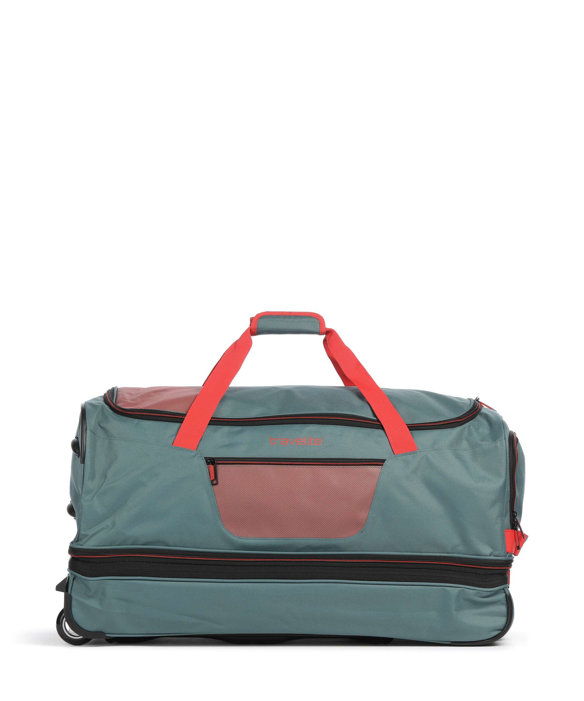 Travelite Basics Travel bag with wheels grün/orange - Image 3