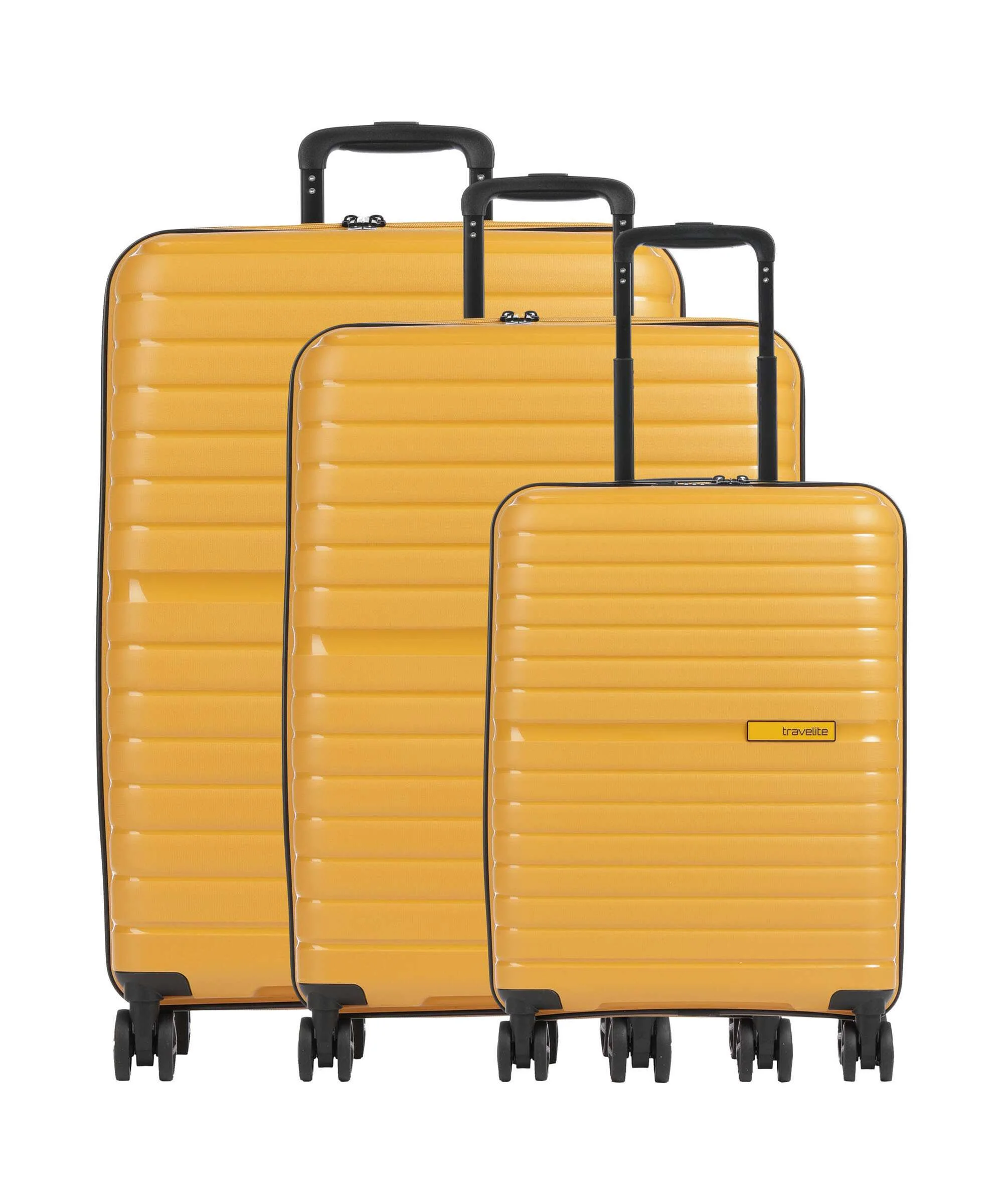 Travelite Trient Suitcase set (4 wheels) gelb