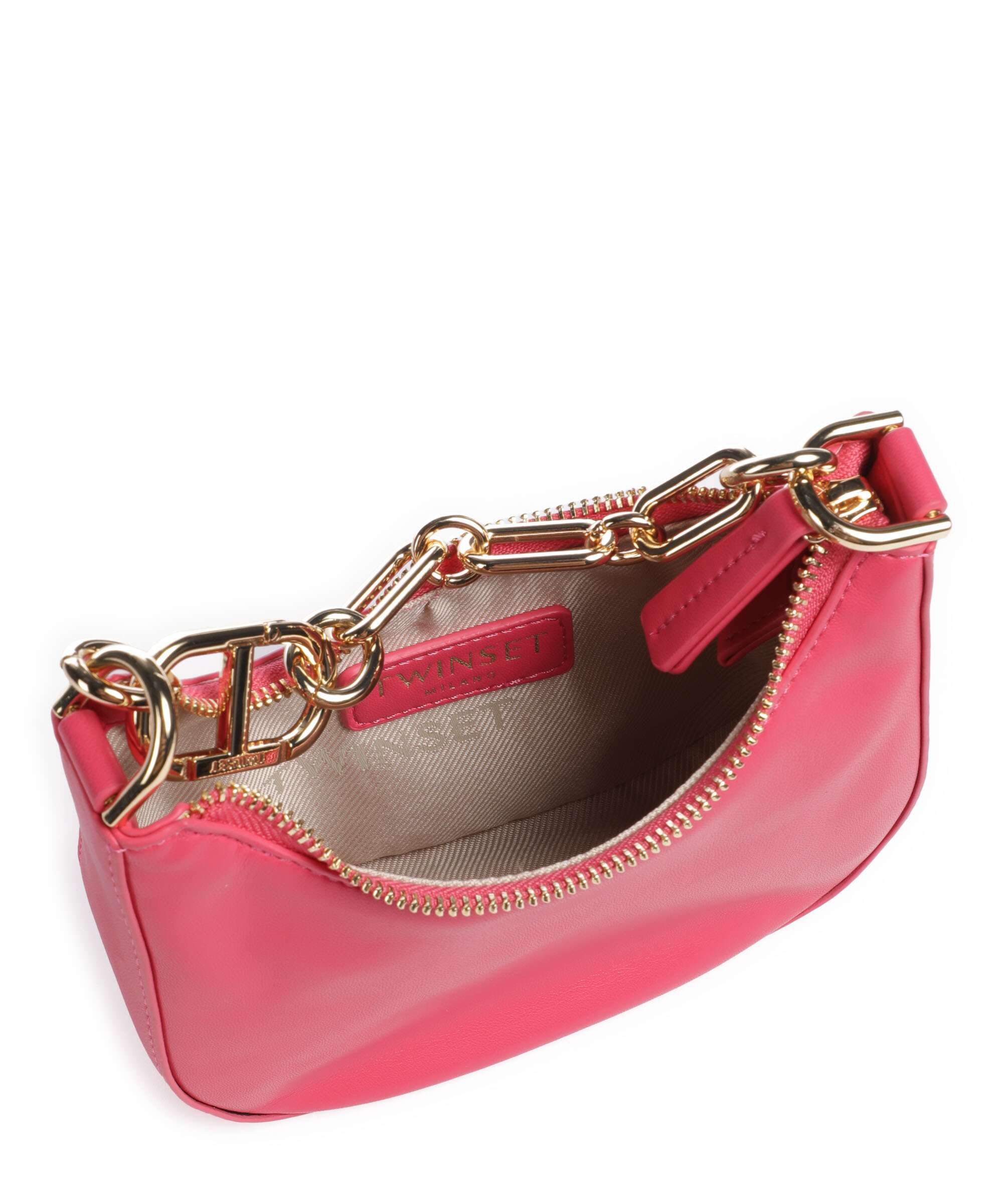 Twinset Croissant Handbag bright rose - Image 6