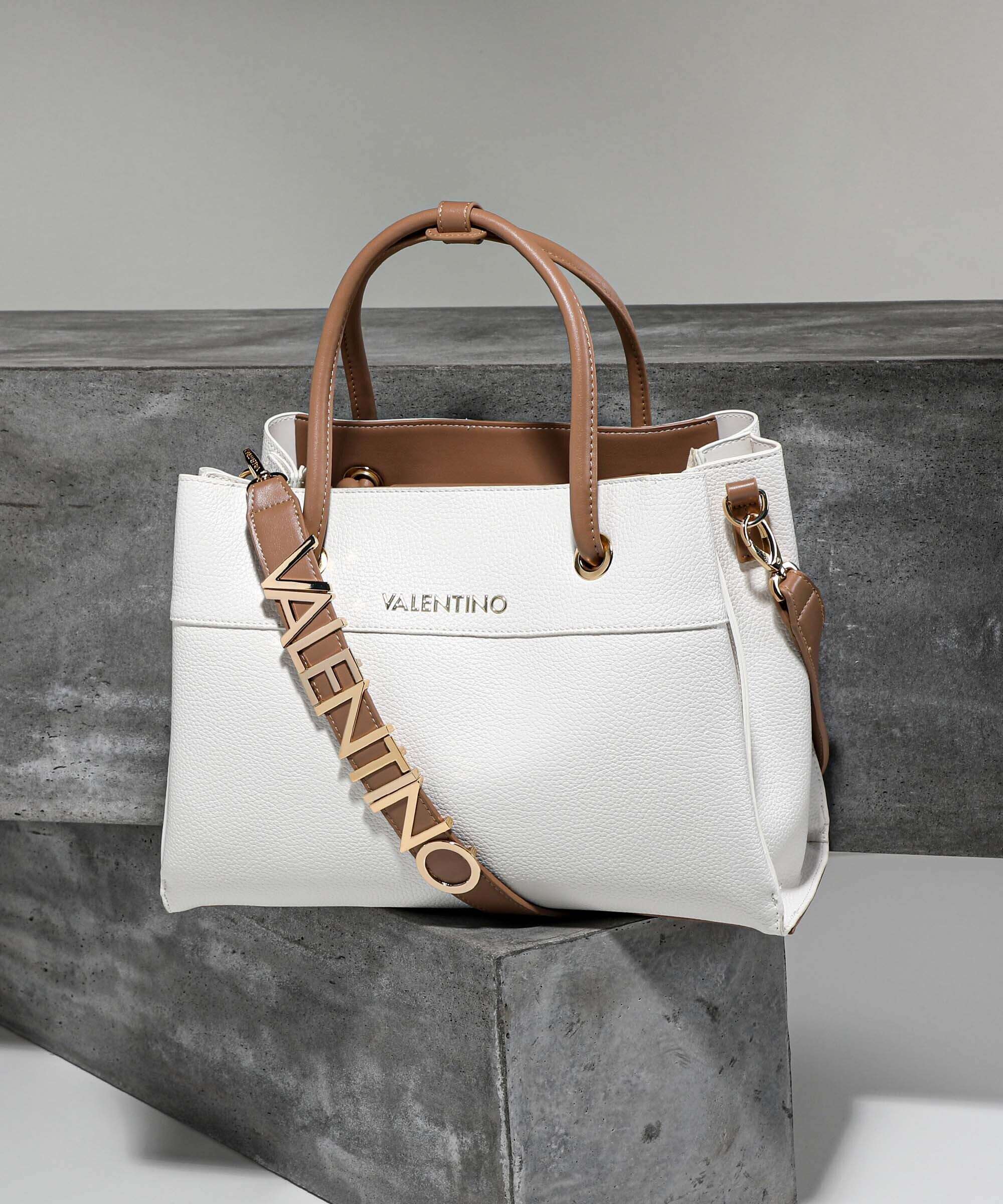 Valentino Bags Alexia Handbag bianc/cuoi - Image 2