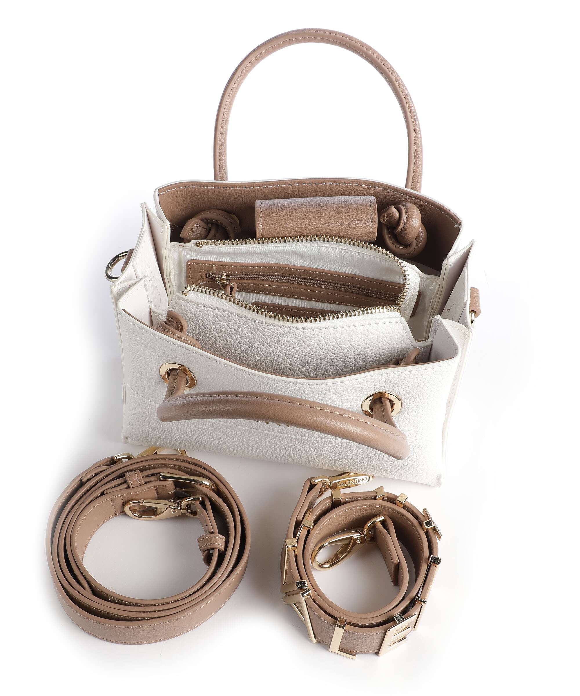 Valentino Bags Alexia Handbag bianco/cuoio - Image 4