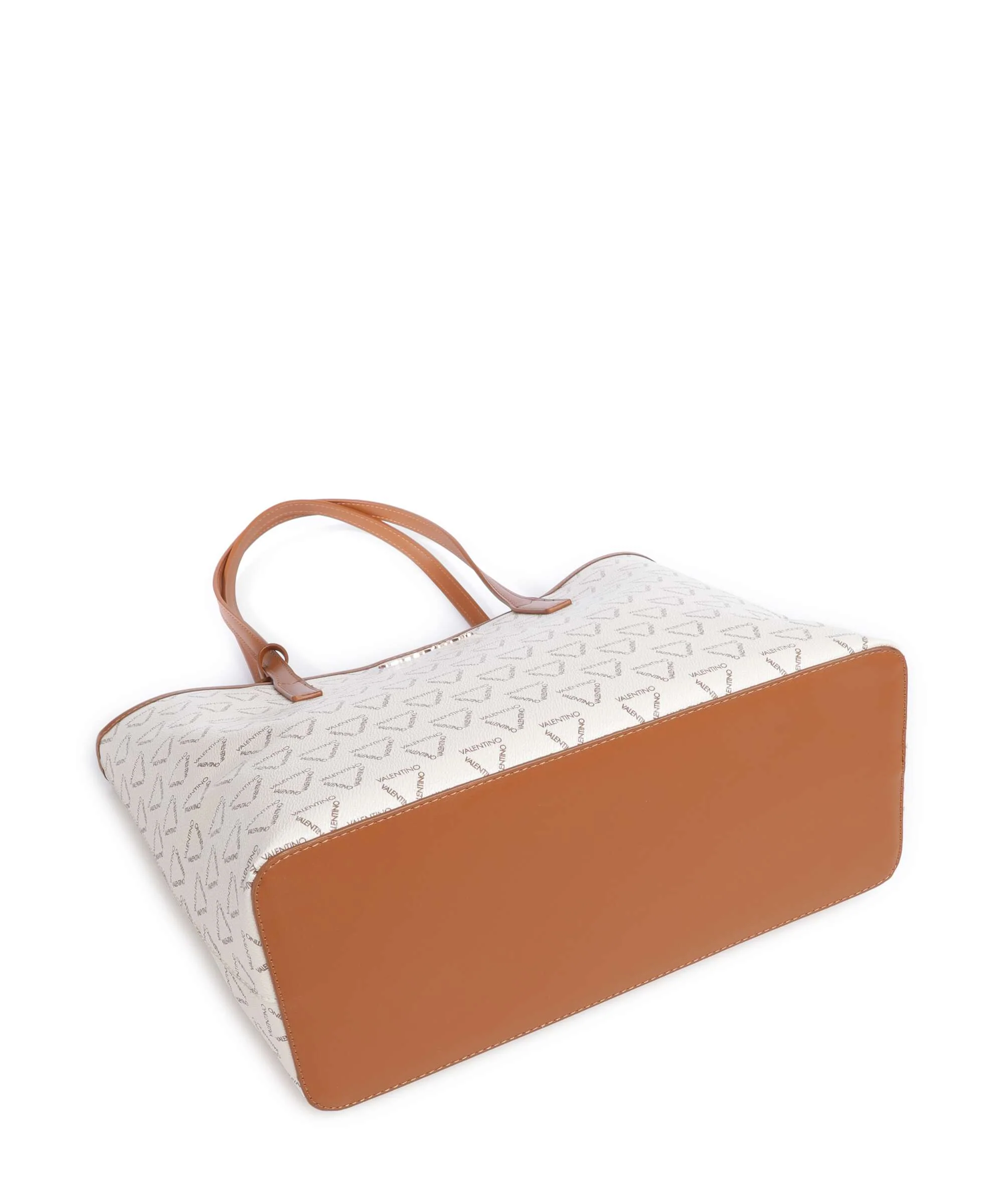 Valentino Bags Lady Re Tote bag bianco/cuoio - Image 4