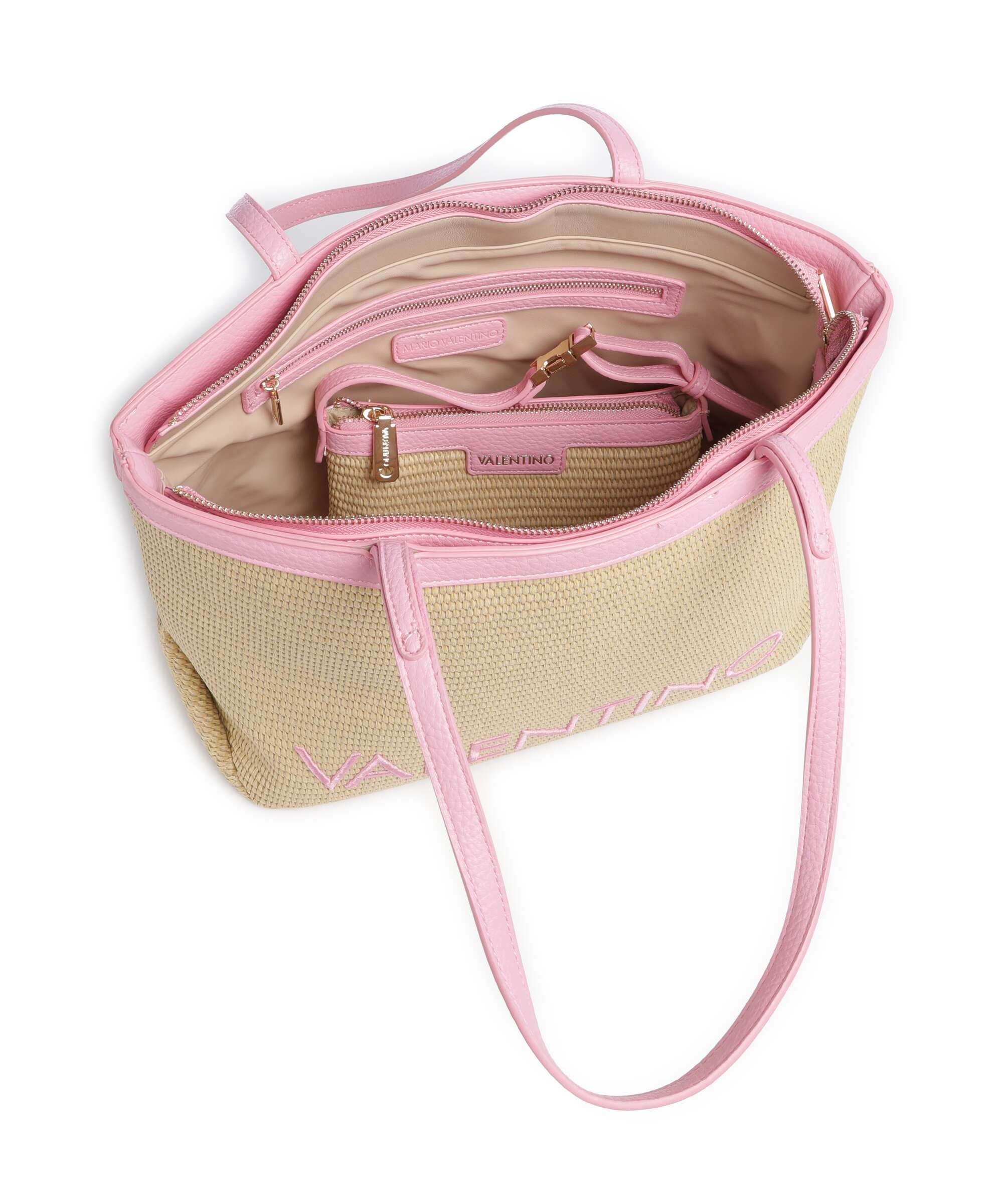 Valentino Bags Maiam Tote bag naturale/rosa - Image 5