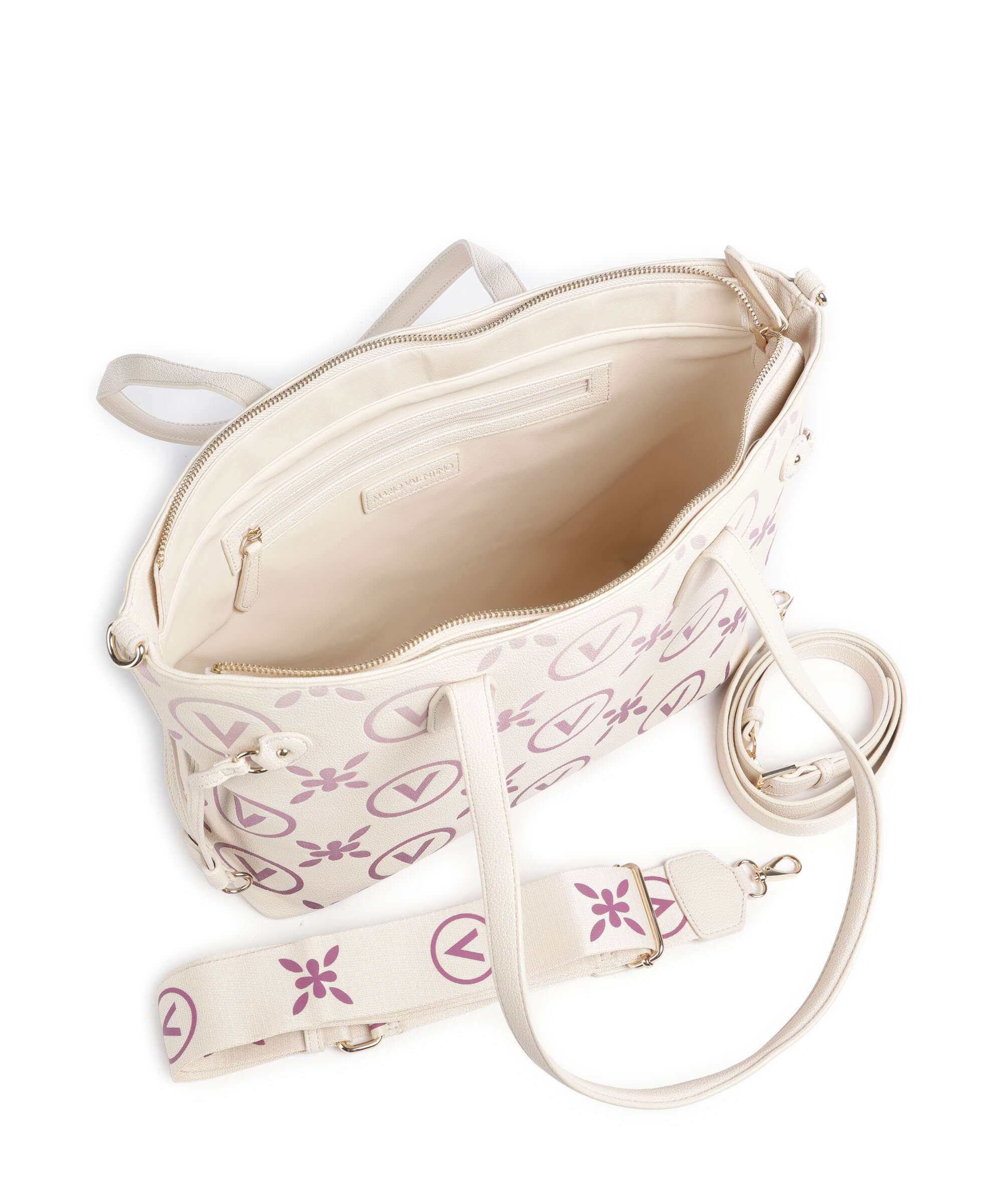 Valentino Bags Samba Re Print Tote bag ecru/rosa - Image 4