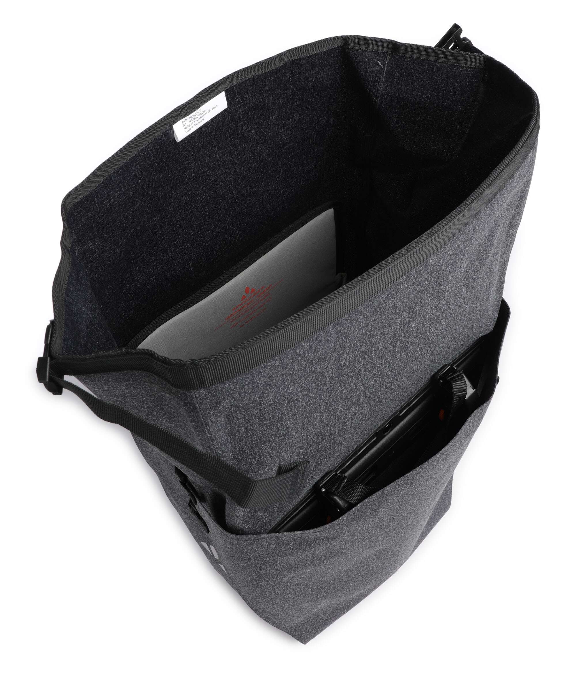 Vaude ReCycle Transformer 26 Bike pannier black - Image 6