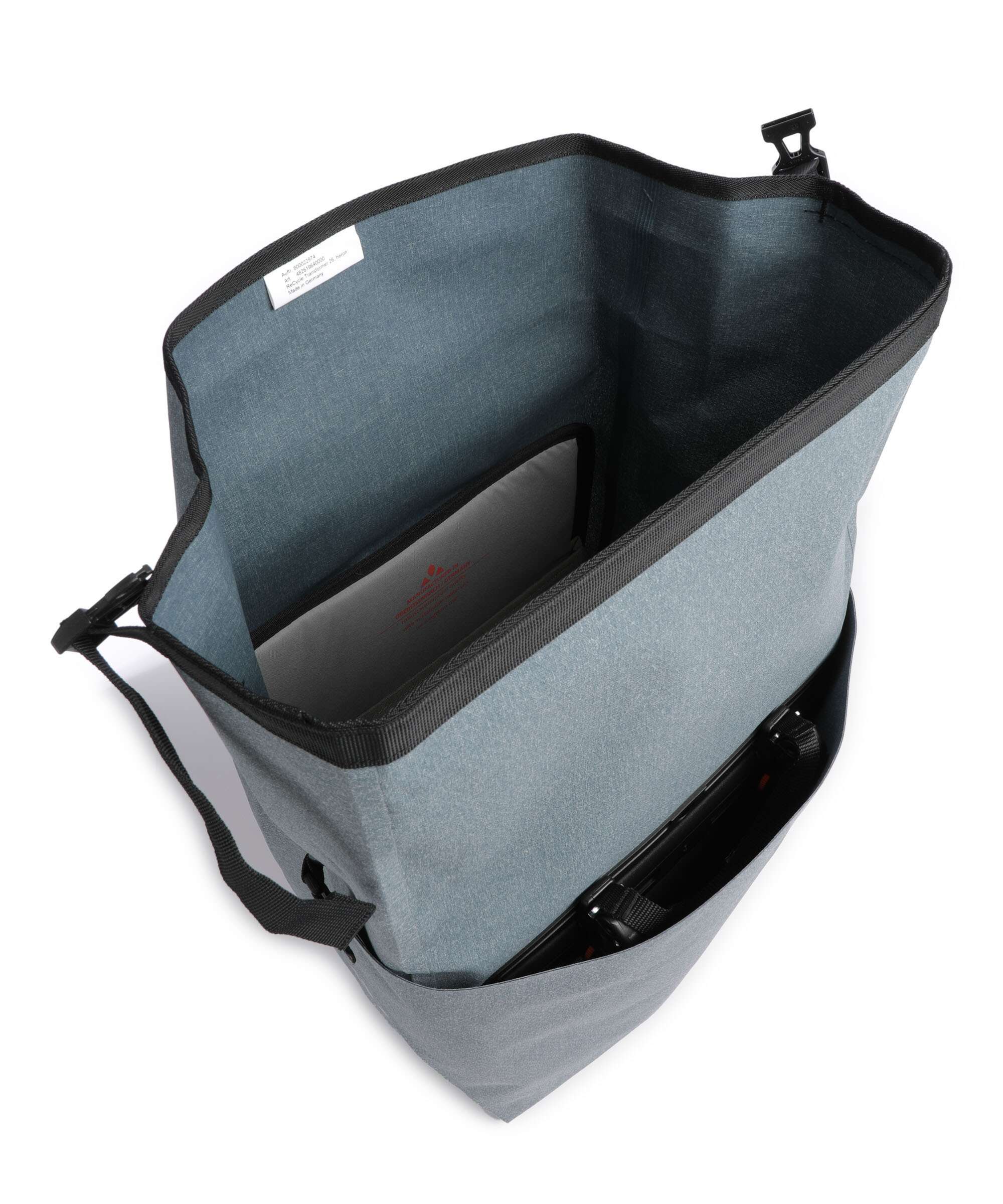 Vaude ReCycle Transformer 26 Bike pannier heron - Image 6