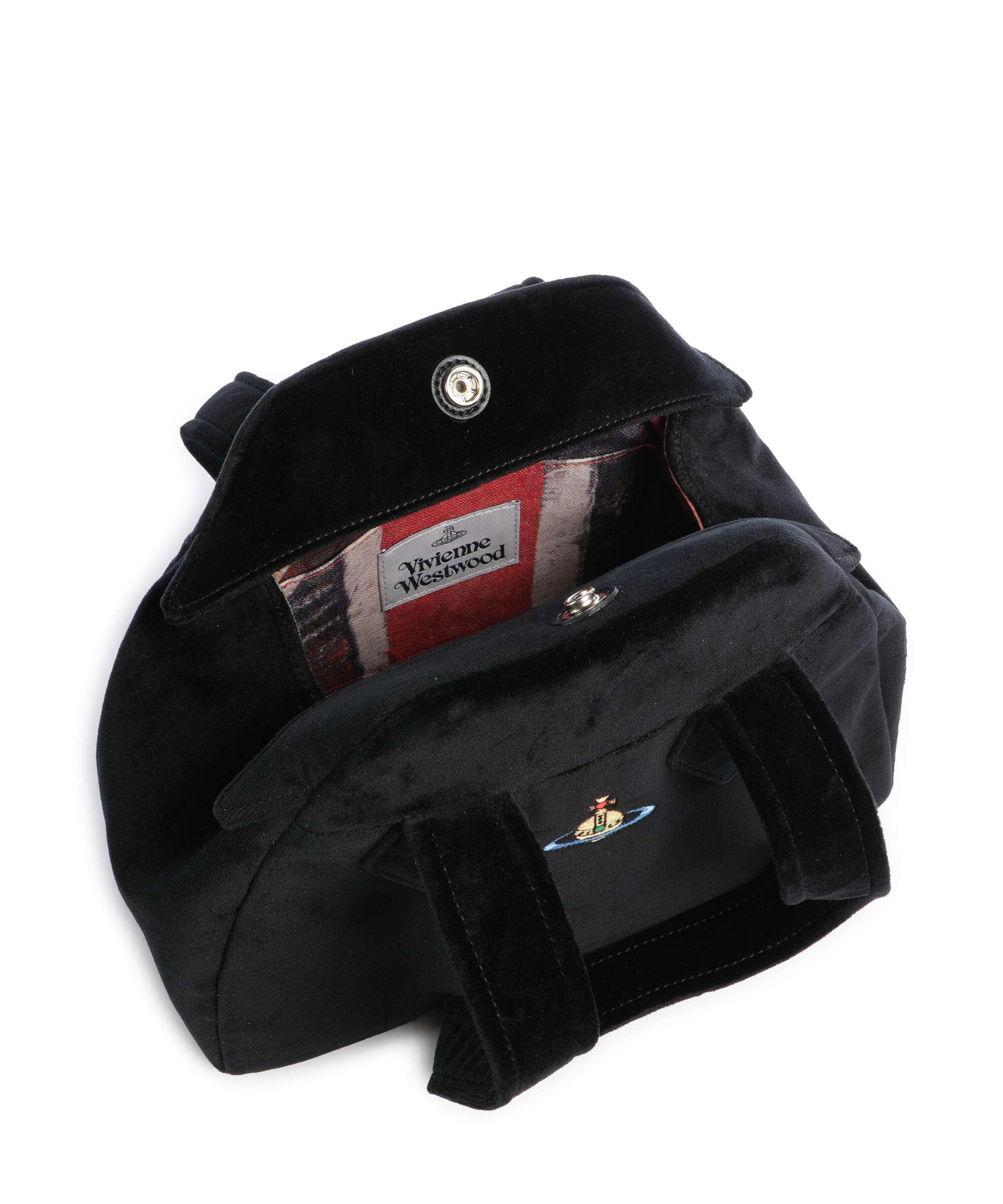 Vivienne Westwood Archive Velvet Medium Handbag black - Image 6