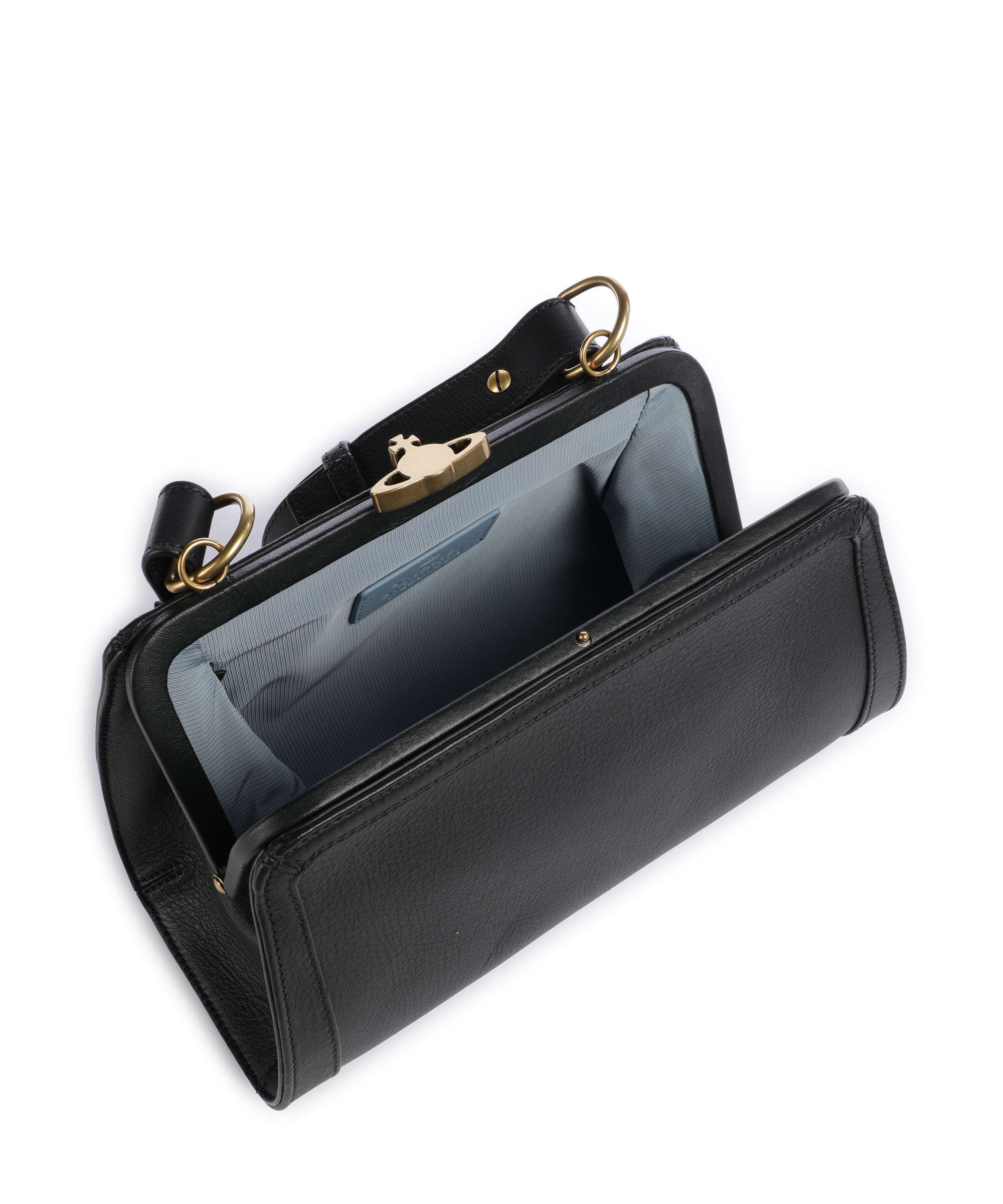 Vivienne Westwood Ascot Frame Aniline Crossbody bag black - Image 7