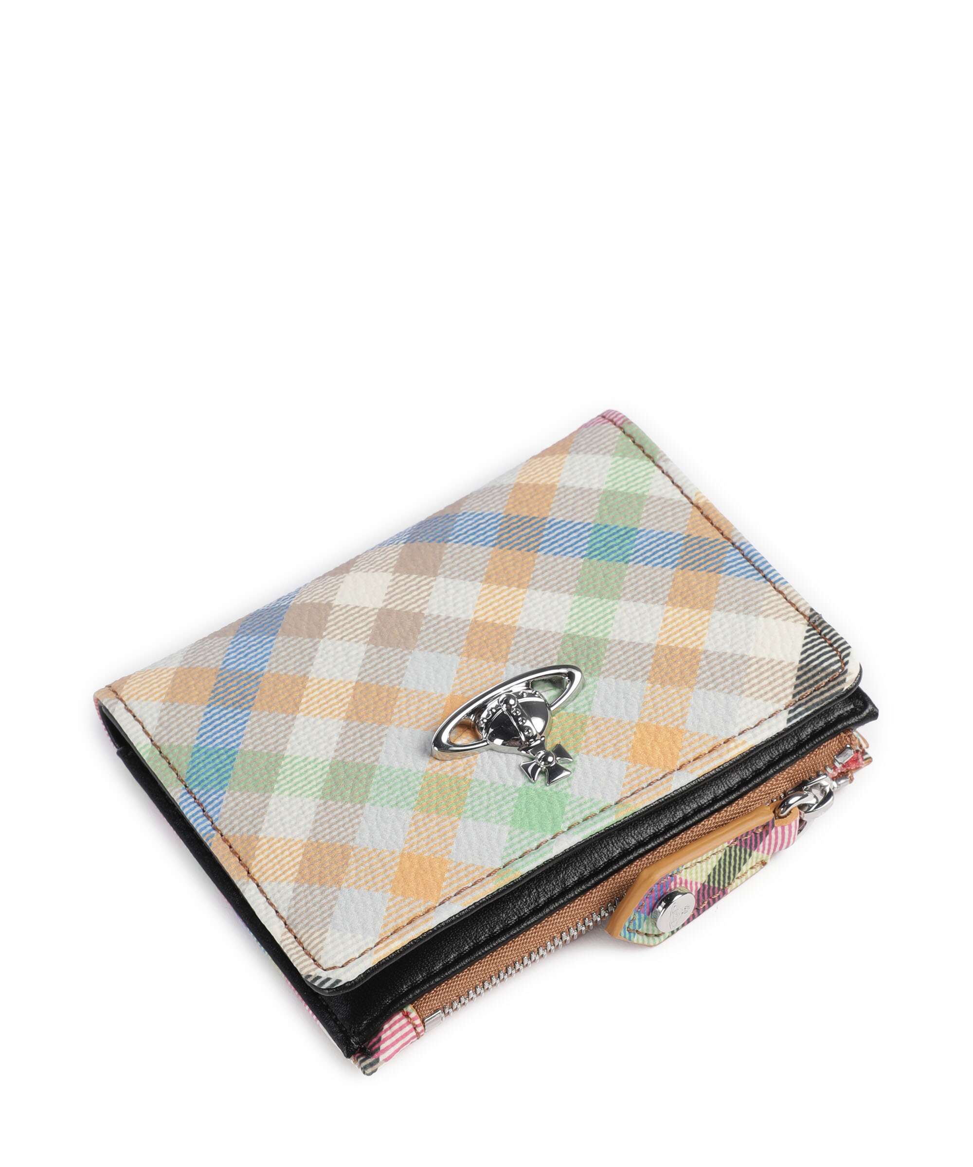 Vivienne Westwood Buccia D'Arancia Slim Credit card holder heather plaid - Image 4