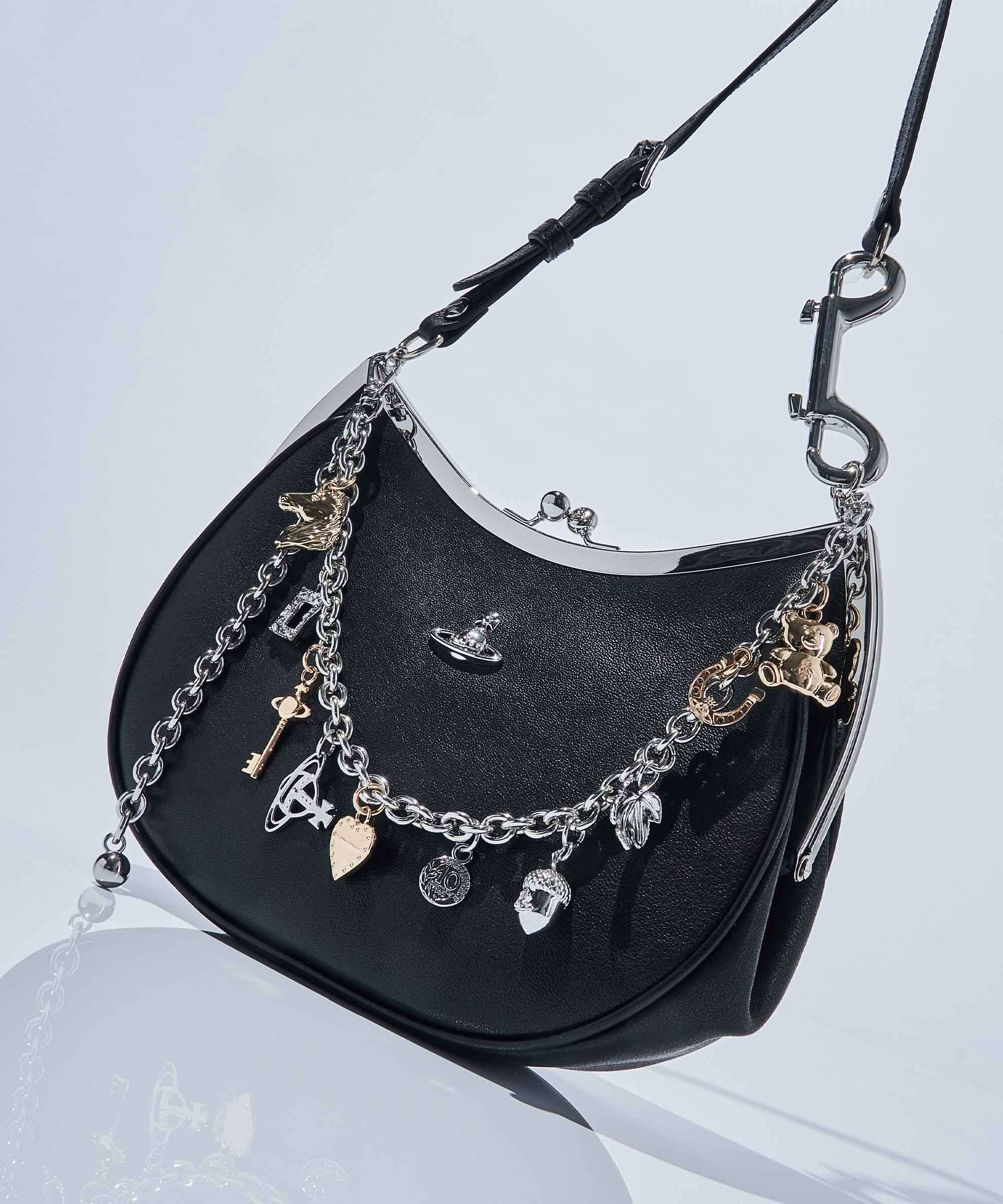 Vivienne Westwood Charm Frame Supple Shoulder bag black - Image 7