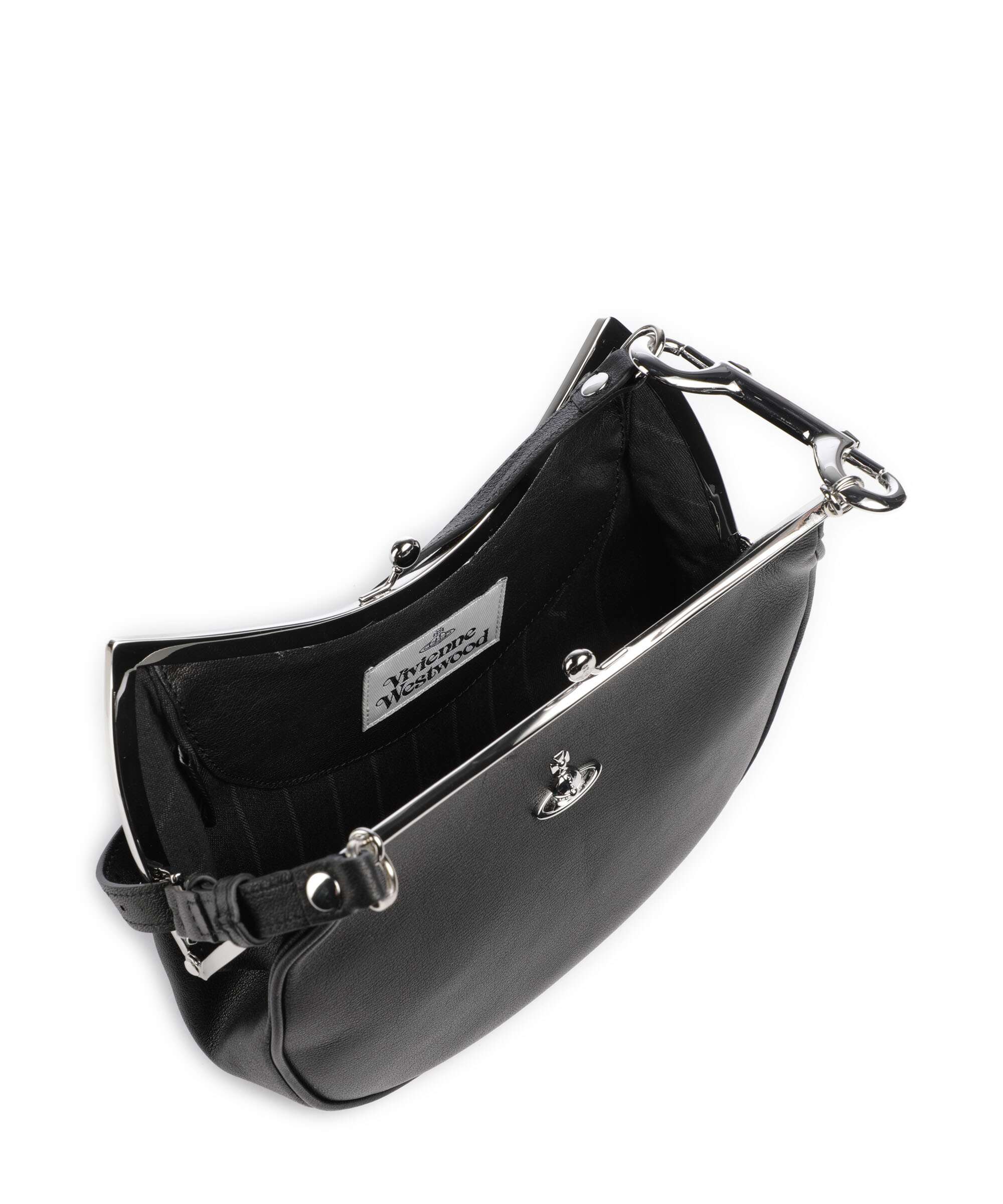 Vivienne Westwood Charm Frame Supple Shoulder bag black - Image 6