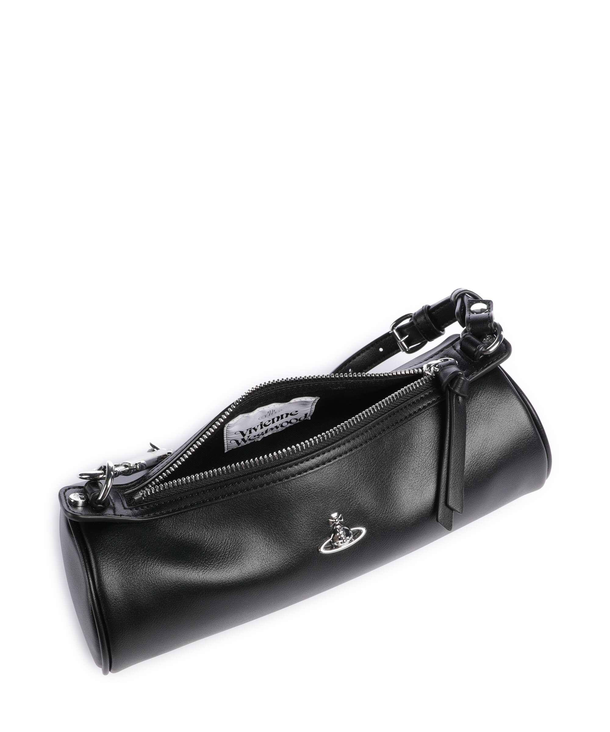 Vivienne Westwood Cindy Cylinder Smooth Shoulder bag black - Image 6