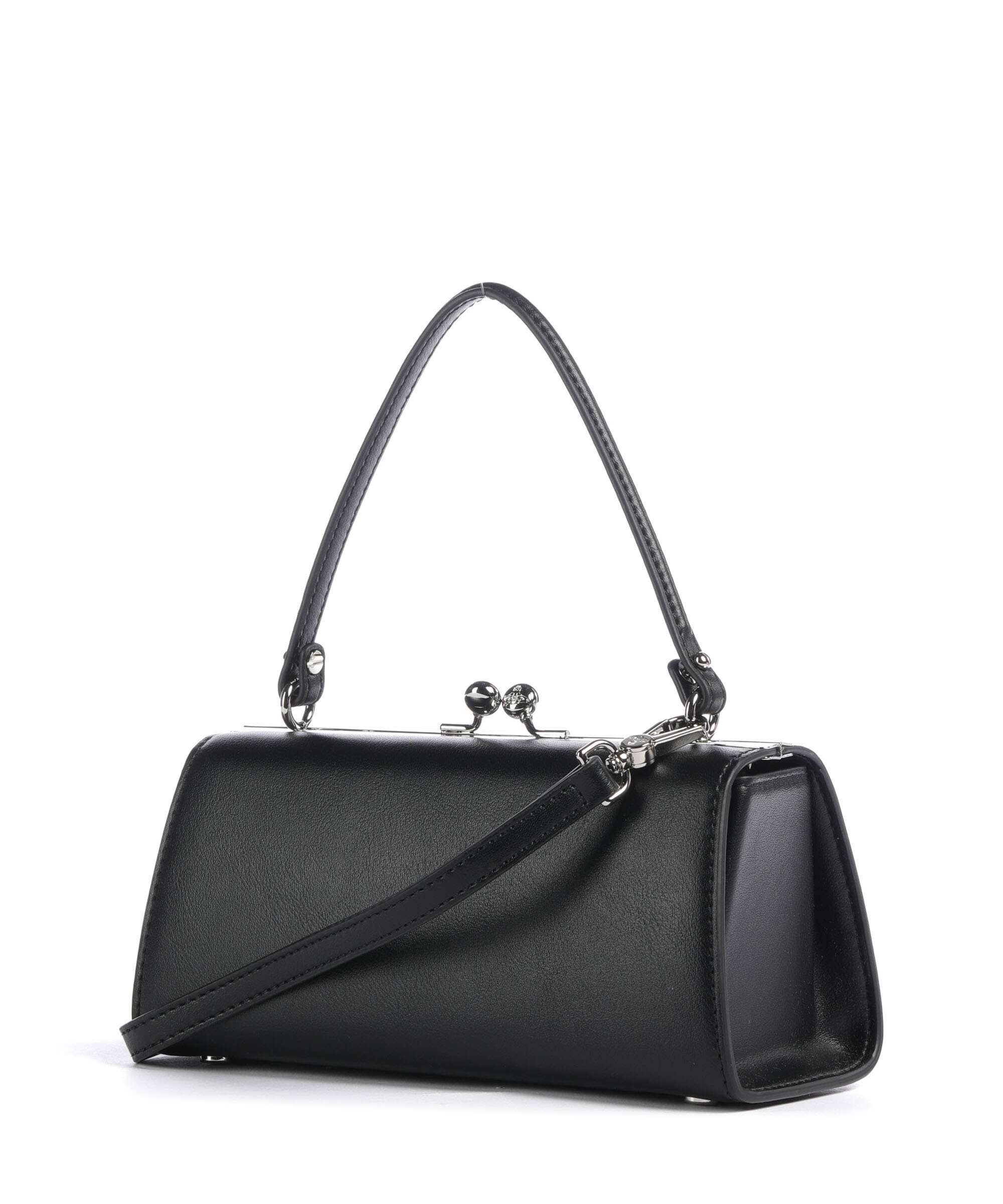 Vivienne Westwood Doll Frame Smooth XL Handbag black - Image 2