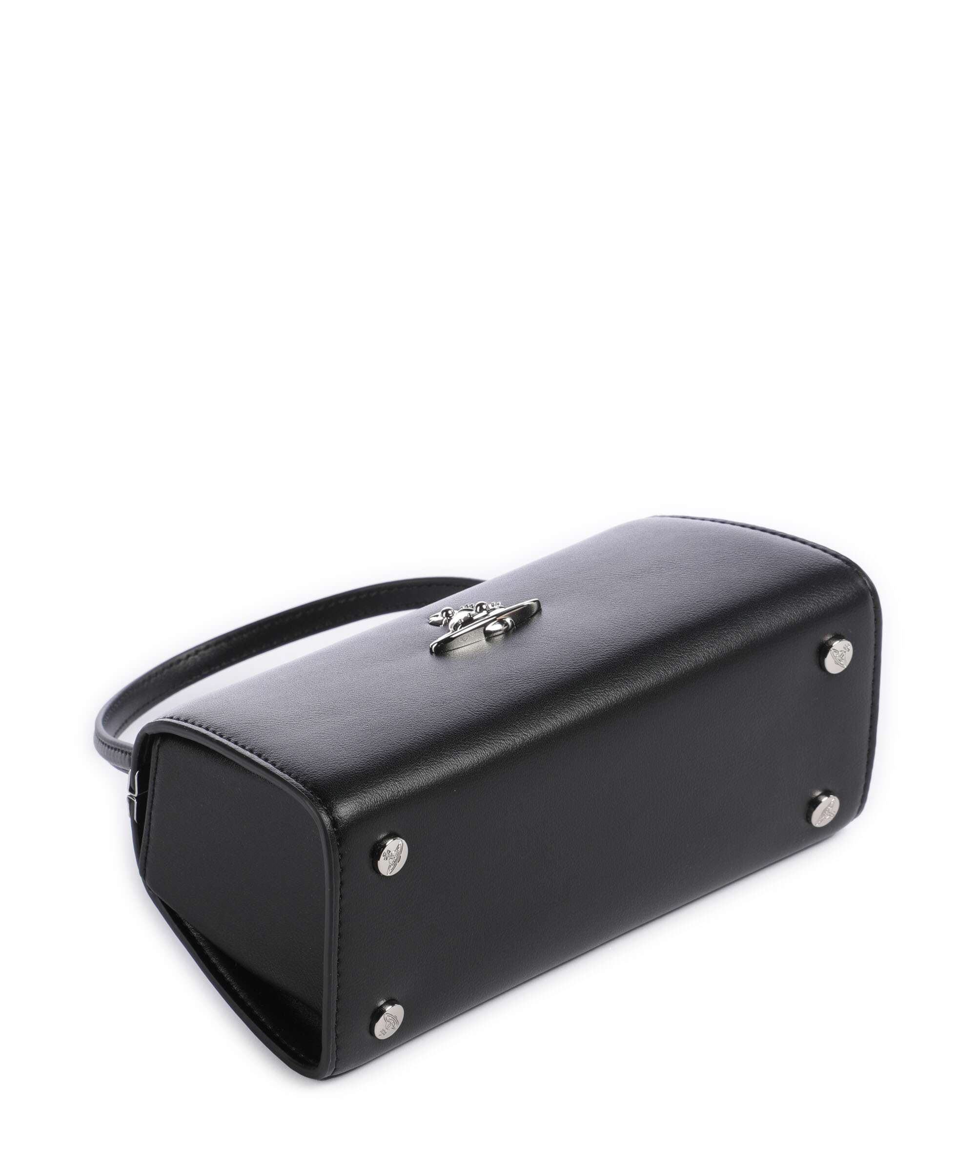 Vivienne Westwood Doll Frame Smooth XL Handbag black - Image 4