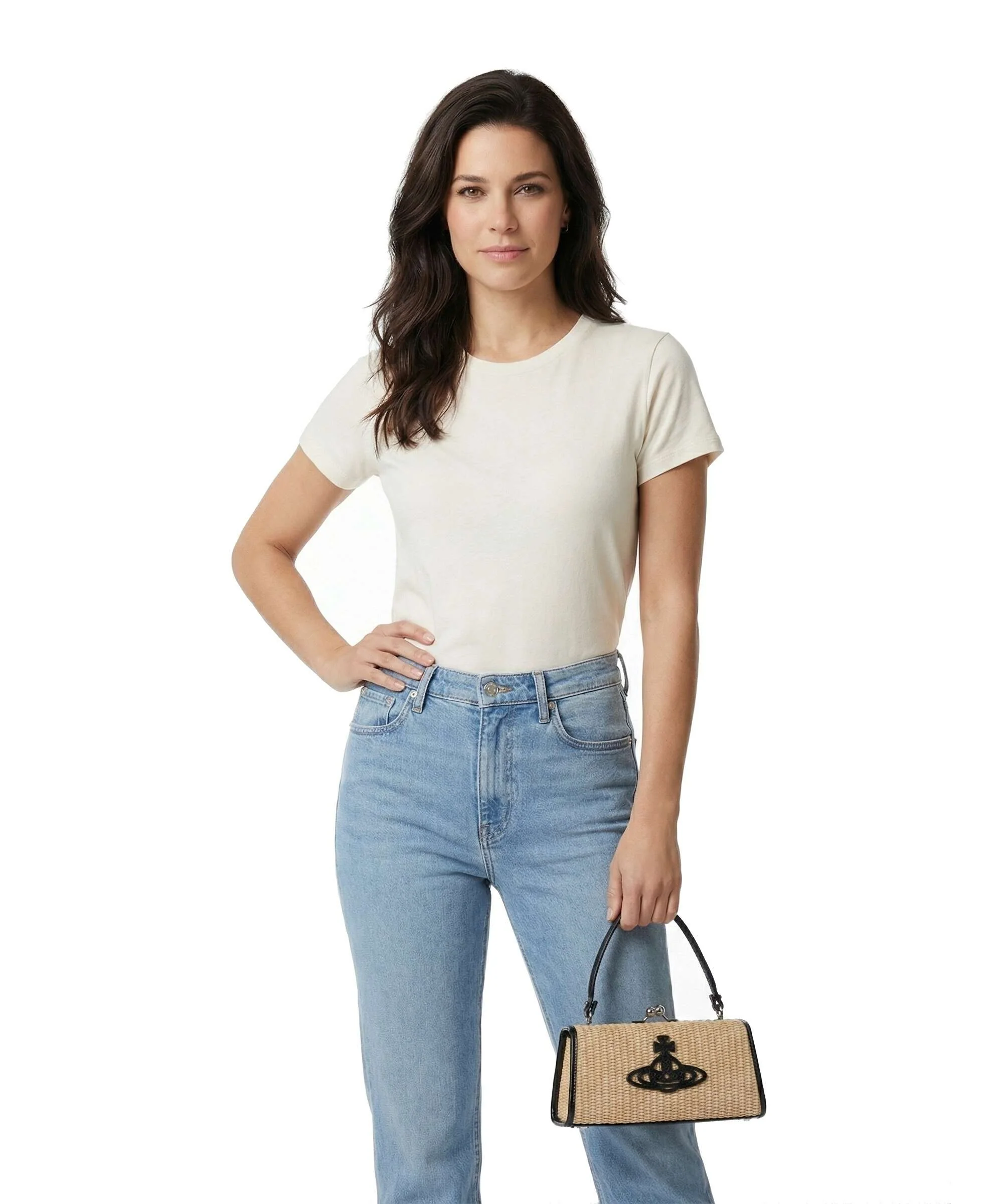 Vivienne Westwood Doll Frame XL Handbag natural - Image 3