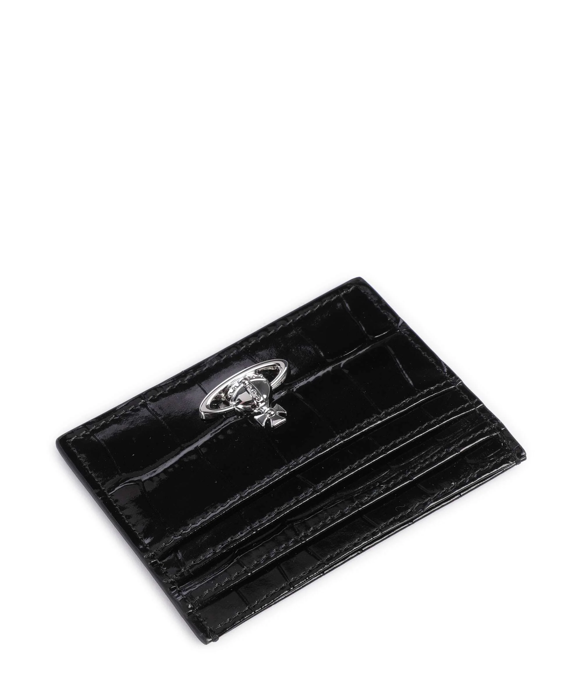 Vivienne Westwood Embossed Croc Credit card holder black - Image 3