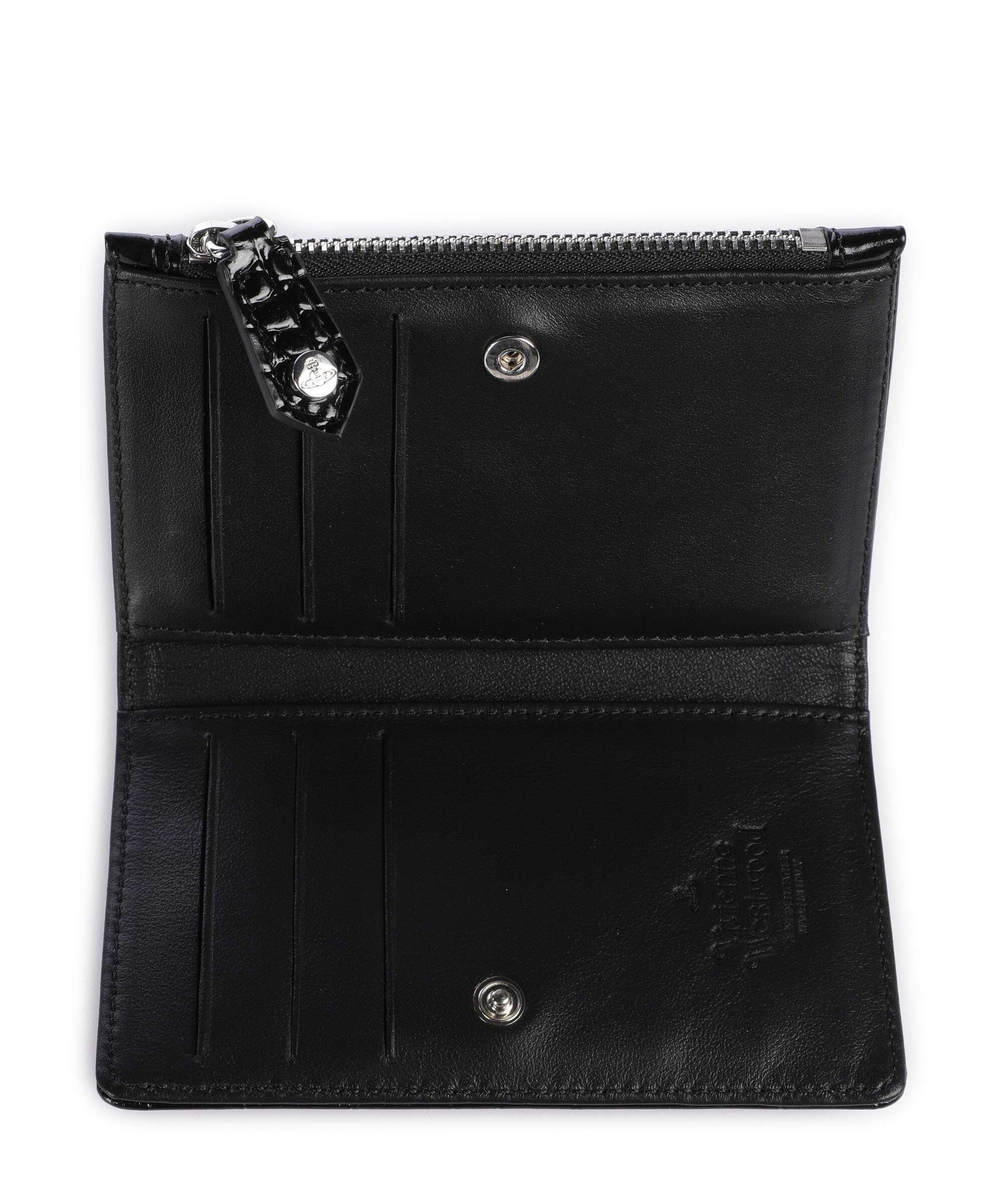 Vivienne Westwood Embossed Croc Slim Credit card holder black - Image 2