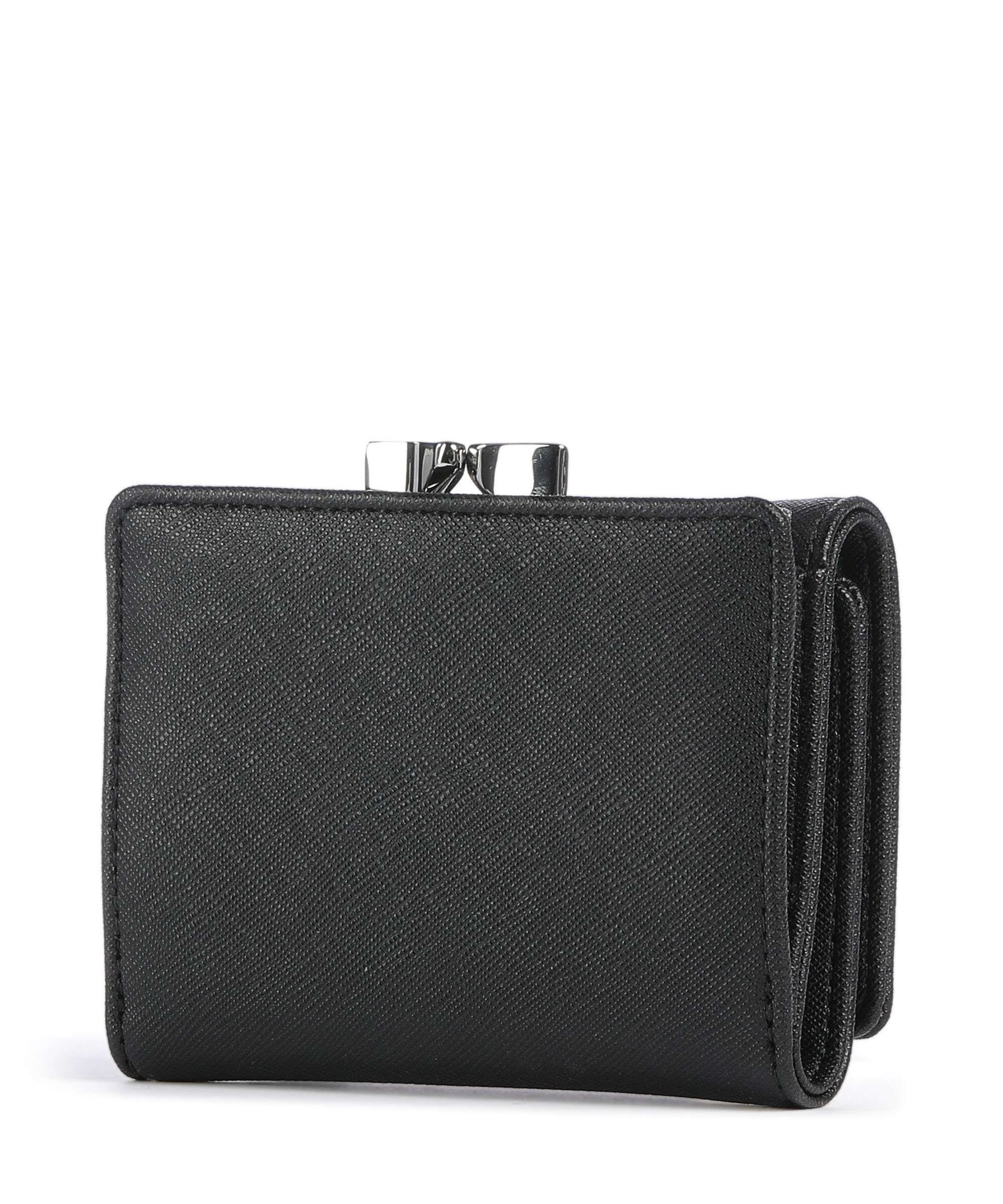 Vivienne Westwood Frame Saffiano Plain Small Wallet black - Image 4