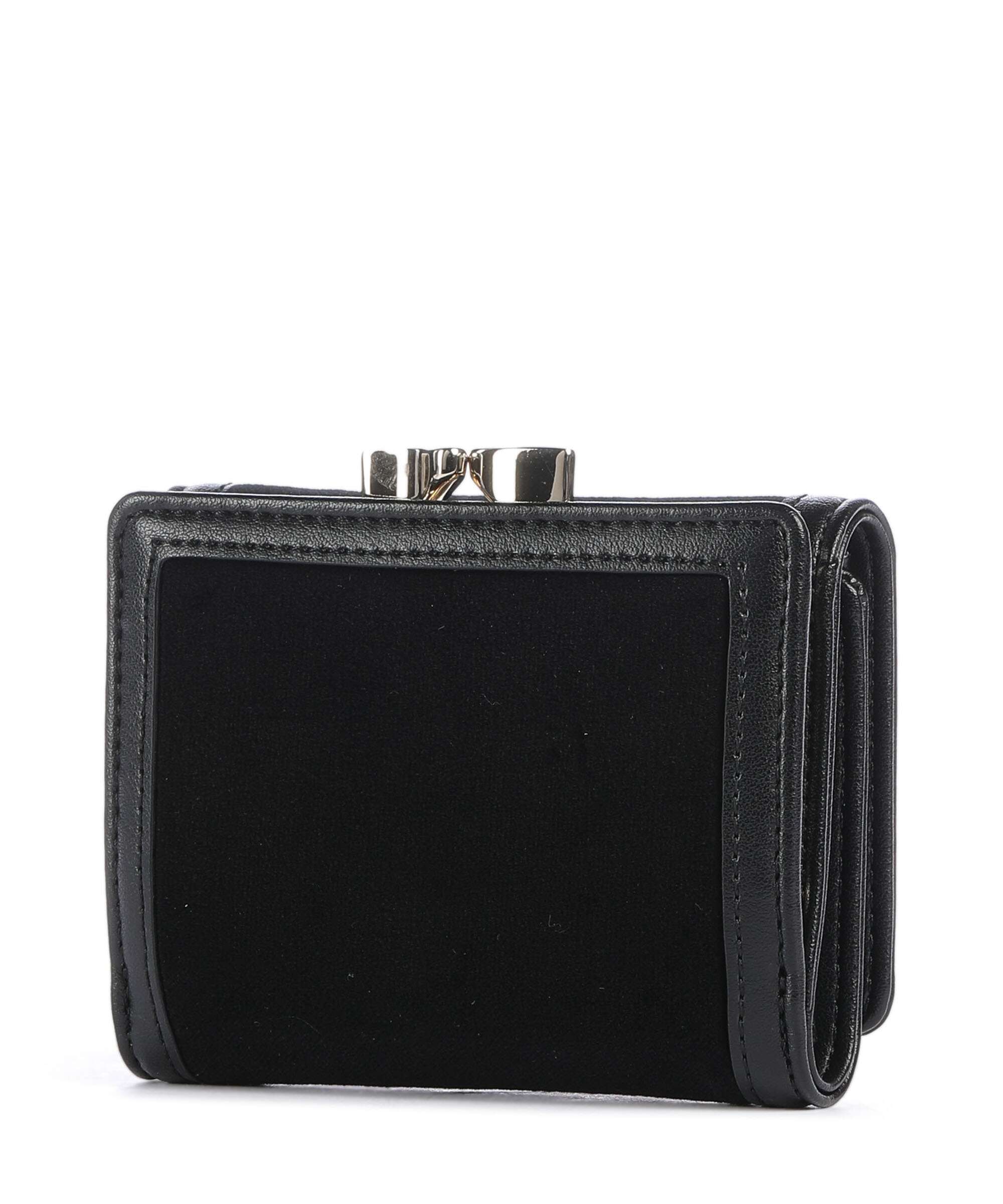 Vivienne Westwood Frame Velvet Small Wallet black - Image 4