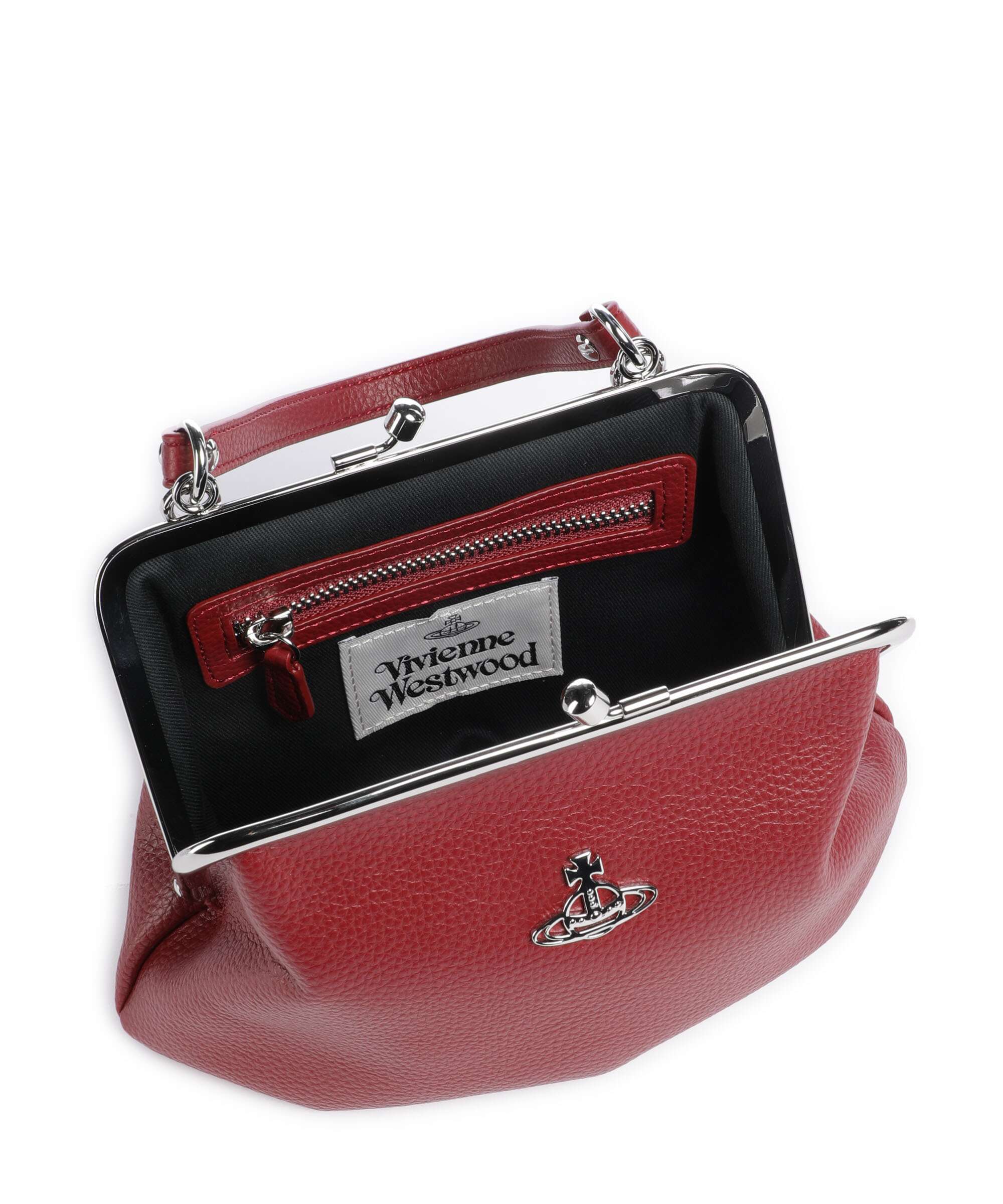 Vivienne Westwood Granny Frame Grain Crossbody bag red - Image 6