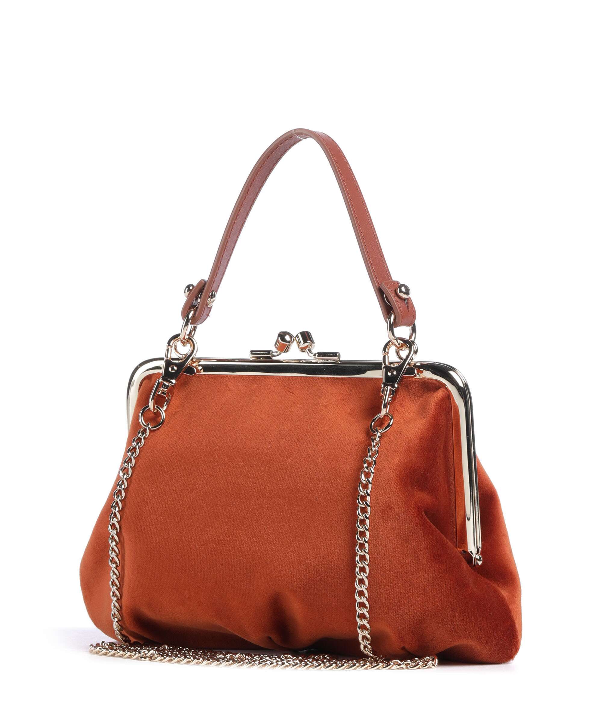 Vivienne Westwood Granny Frame Velvet Crossbody bag burnt orange - Image 2
