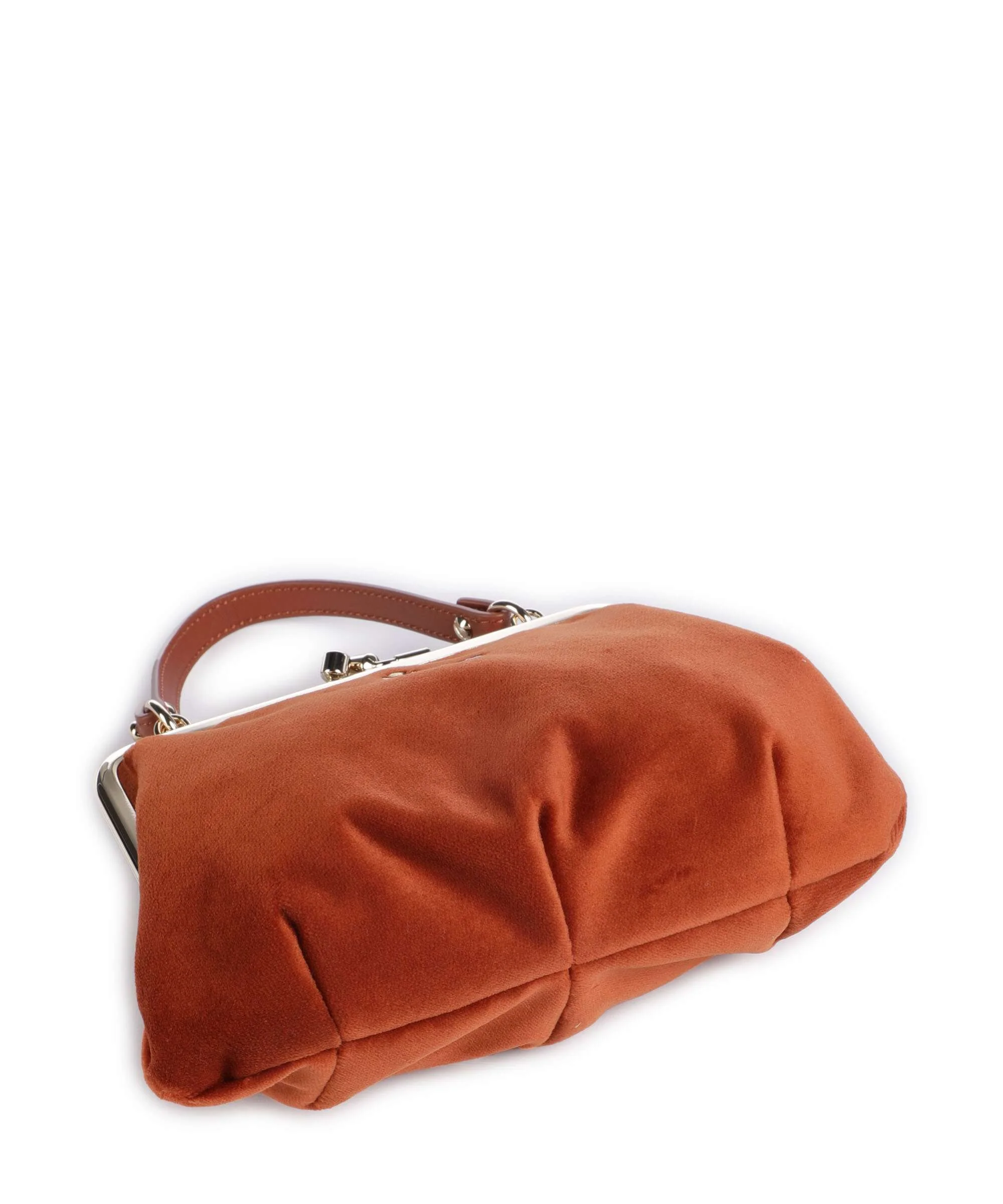 Vivienne Westwood Granny Frame Velvet Crossbody bag burnt orange - Image 5