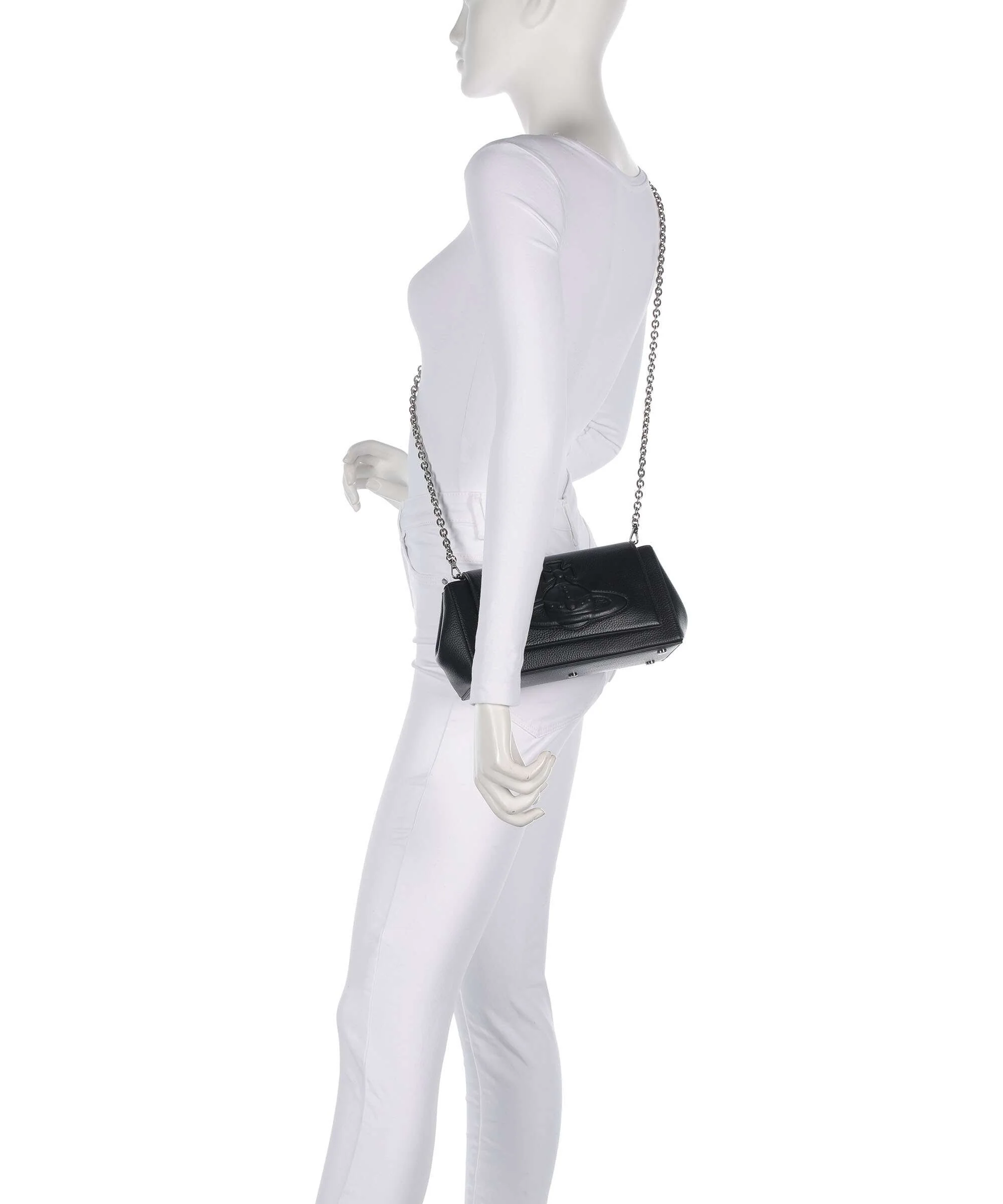 Vivienne Westwood Hazel Grain Medium Shoulder bag black - Image 4