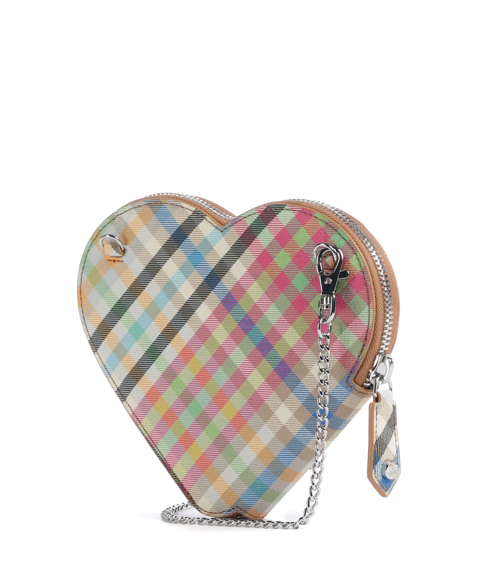 Vivienne Westwood Heart Buccia D'Arancia Crossbody bag heather plaid - Image 2