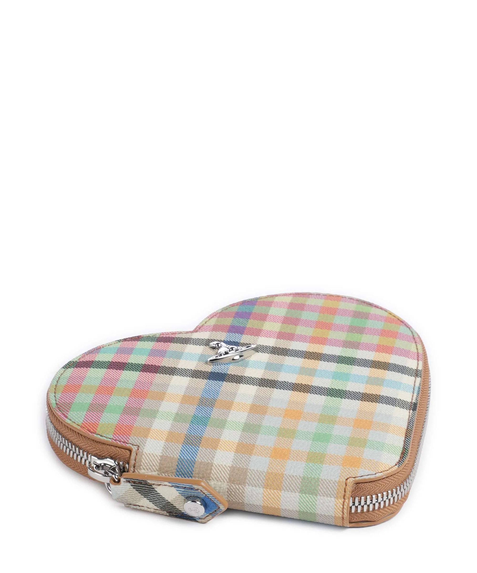 Vivienne Westwood Heart Buccia D'Arancia Crossbody bag heather plaid - Image 4