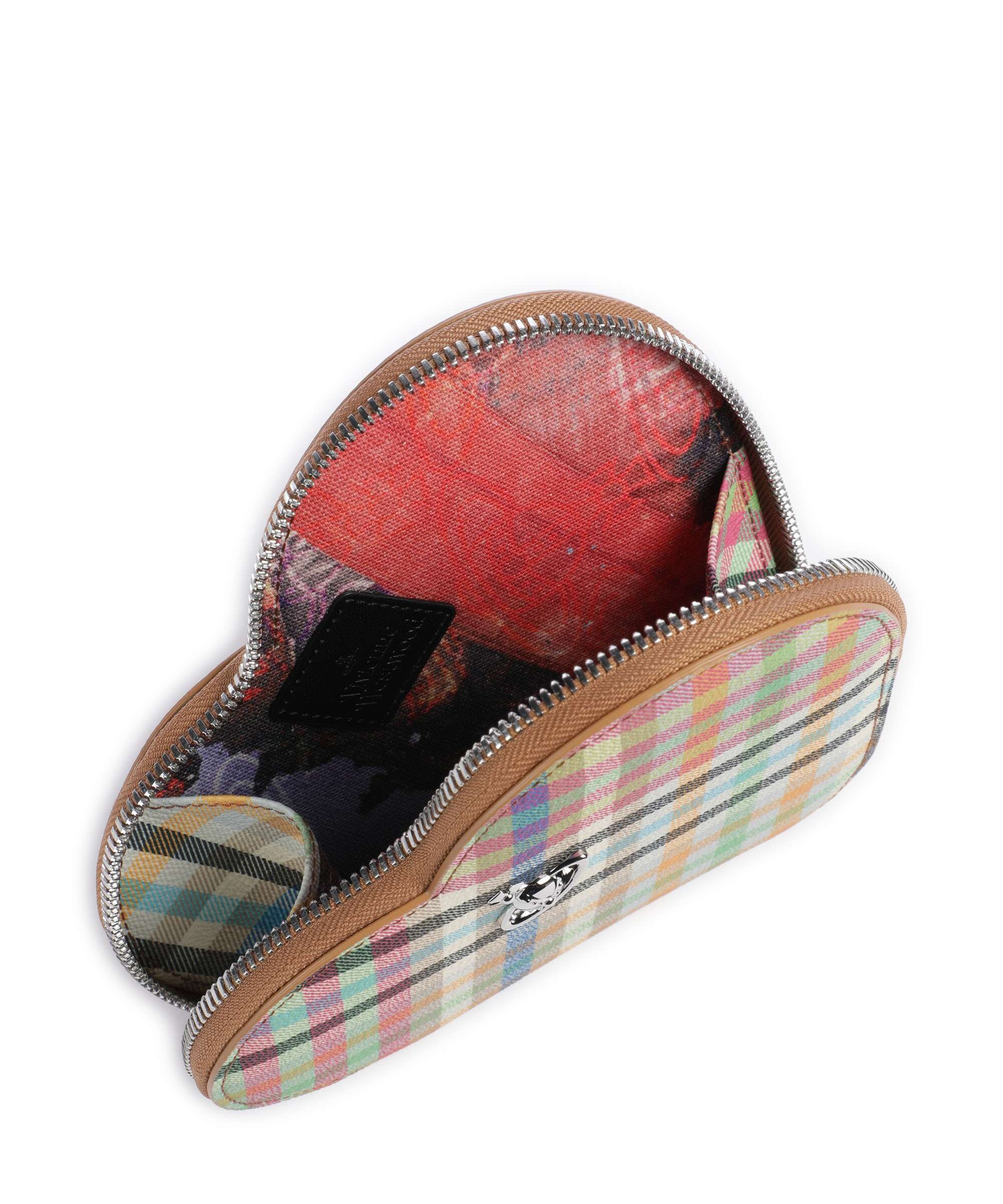 Vivienne Westwood Heart Buccia D'Arancia Crossbody bag heather plaid - Image 5